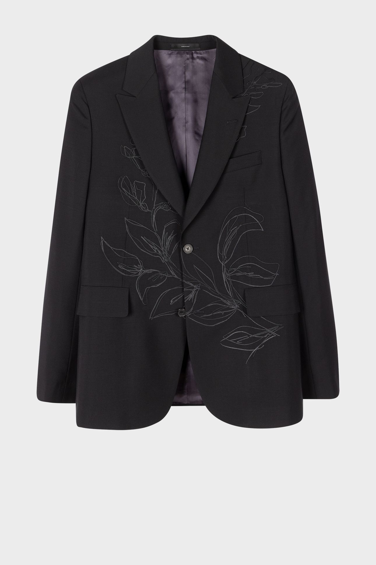 MENS 2 BTN JACKET BLACK 1
