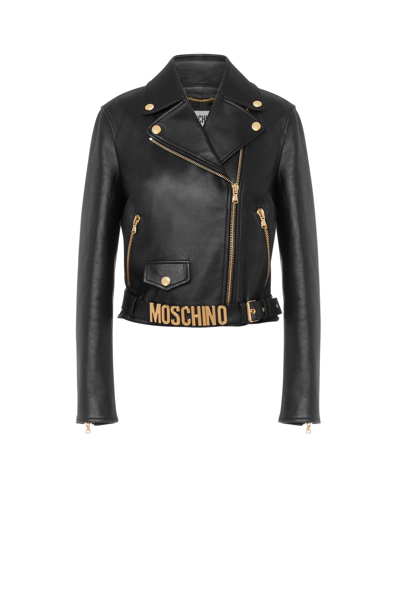BIKER IN NAPPA LETTERING LOGO BLACK 3