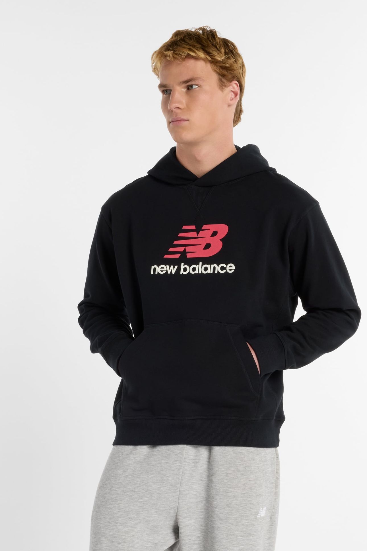 ATHLETICS FRENCH TERRY LOGO HOODIE BLACK 1