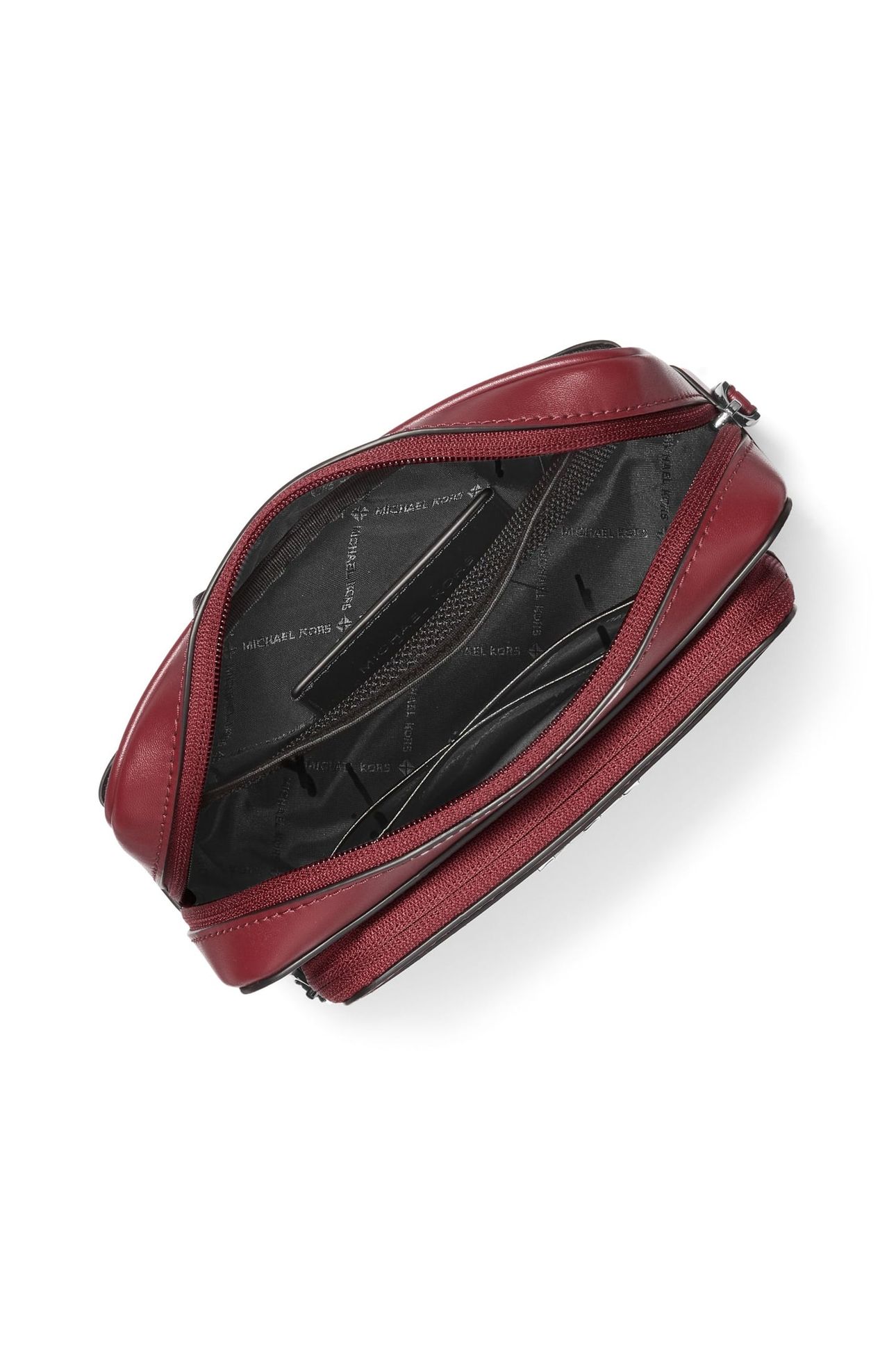 DOUBLE ZIP BELT BAG DK CHERRY 3