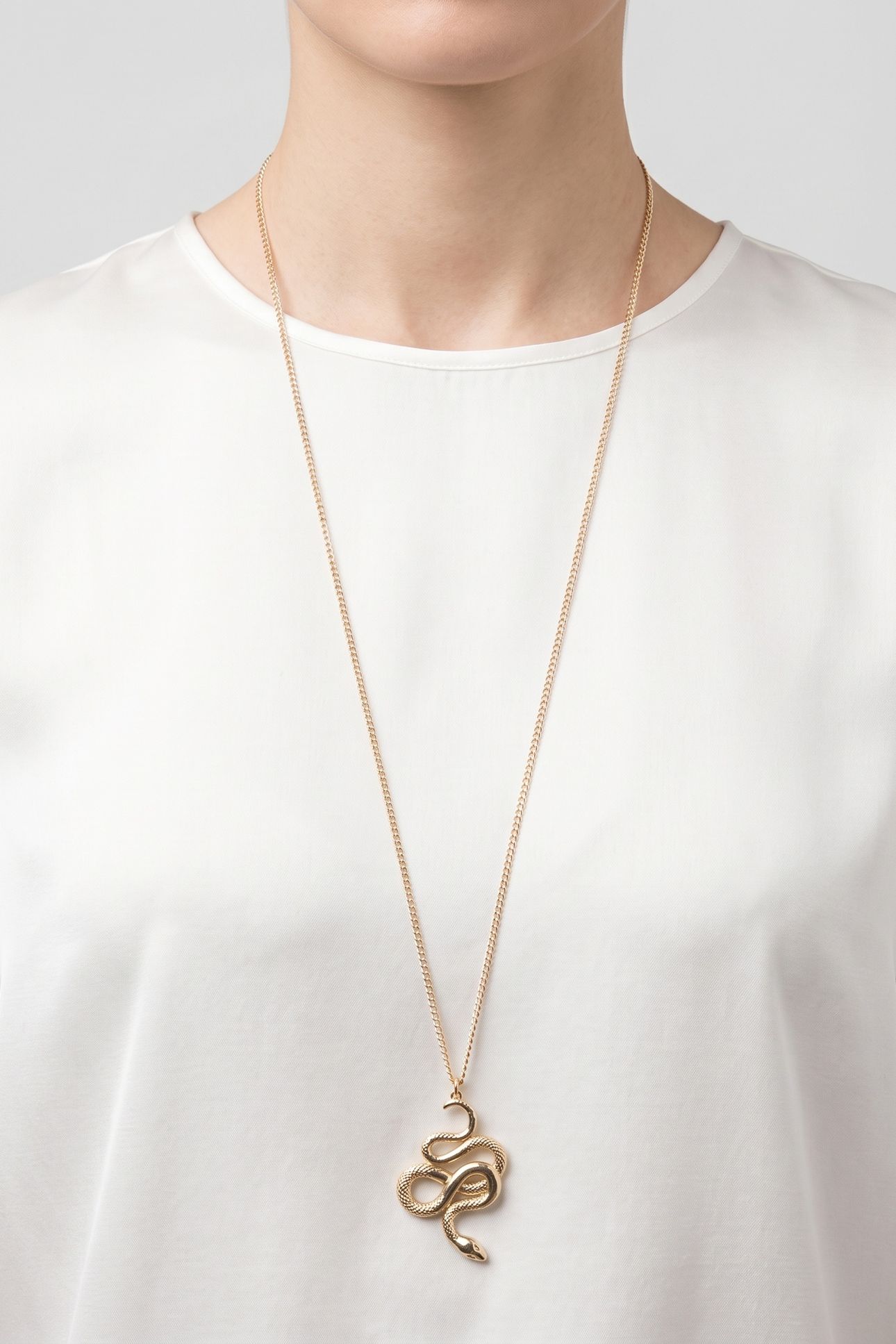 P YOKO LONG NECKLACE GOLD 1