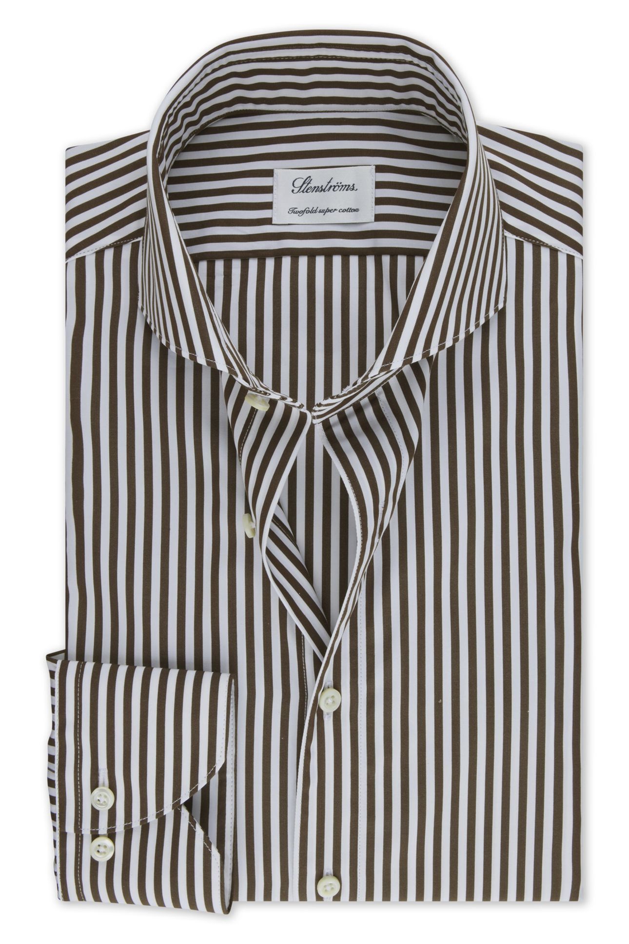 SLIMLINE/36, RC CUFF DARK BROWN STRIPE 1