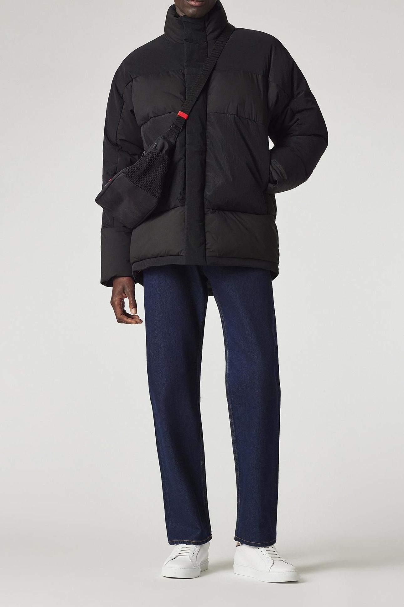 MENS FIBRE DOWN PUFFER JACKET BLACK 5