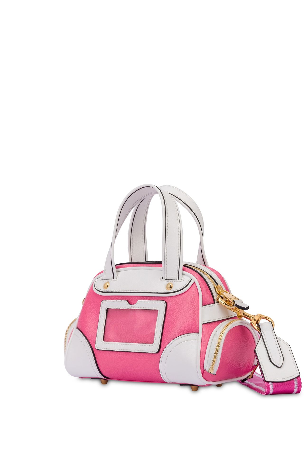 SMALL MOSCHINO TEDDY BEAR HANDBAG PINK 3