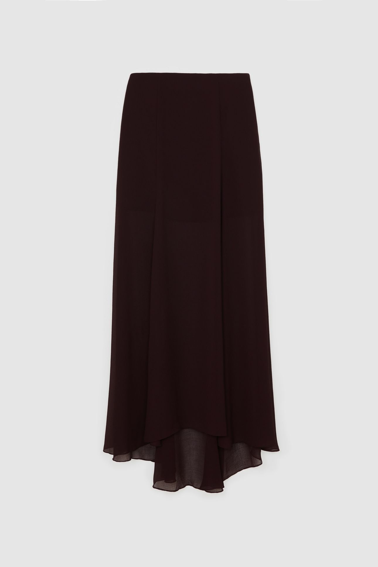 SHEER MAXI SKIRT CHOCOLATE BROWN 5