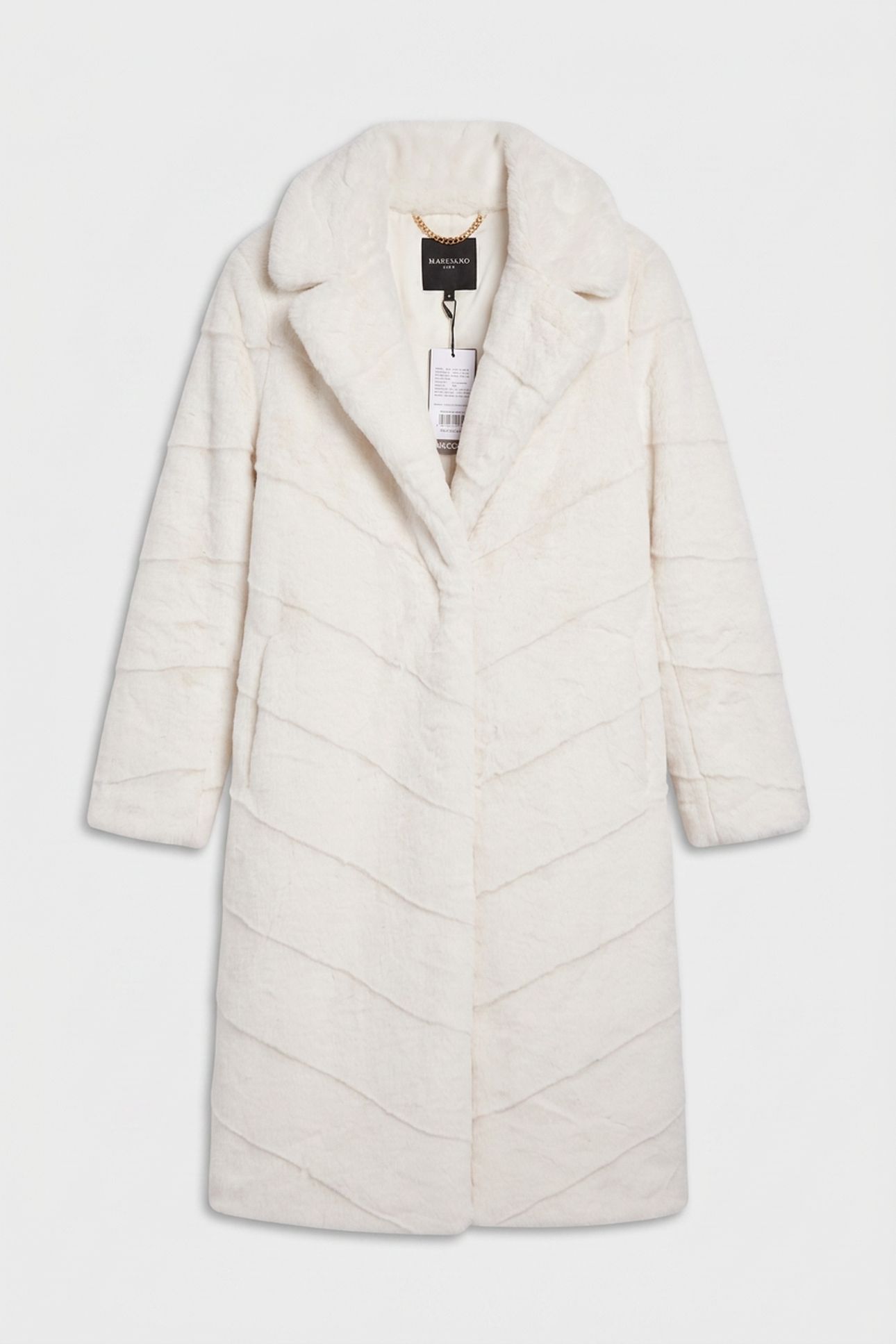 MAYA FAUX FUR LONG C MACADAMIA MULTI 3
