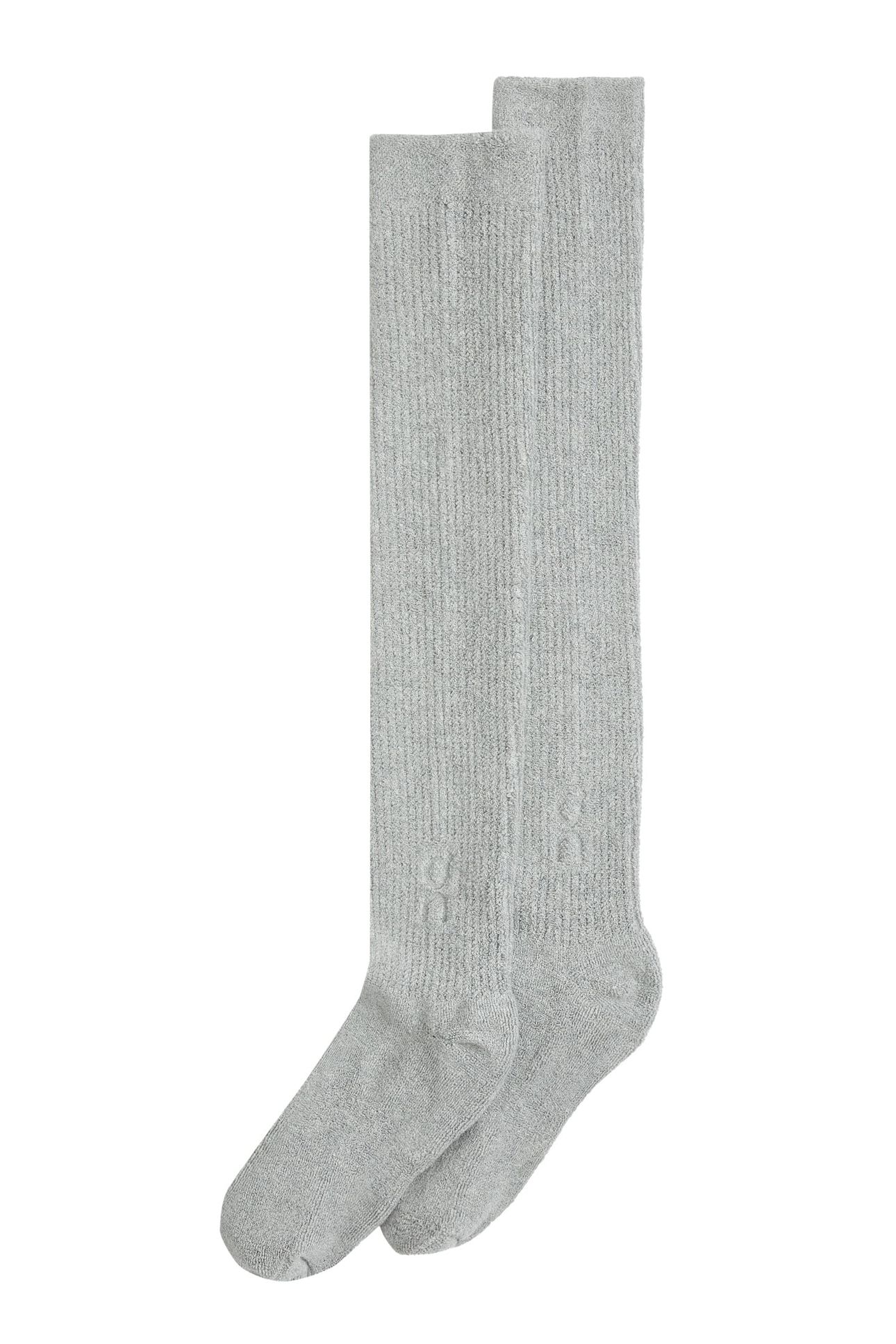 TERRY SOCK KNEE HIGH 1 UNISEX HEATHER GRAY 1