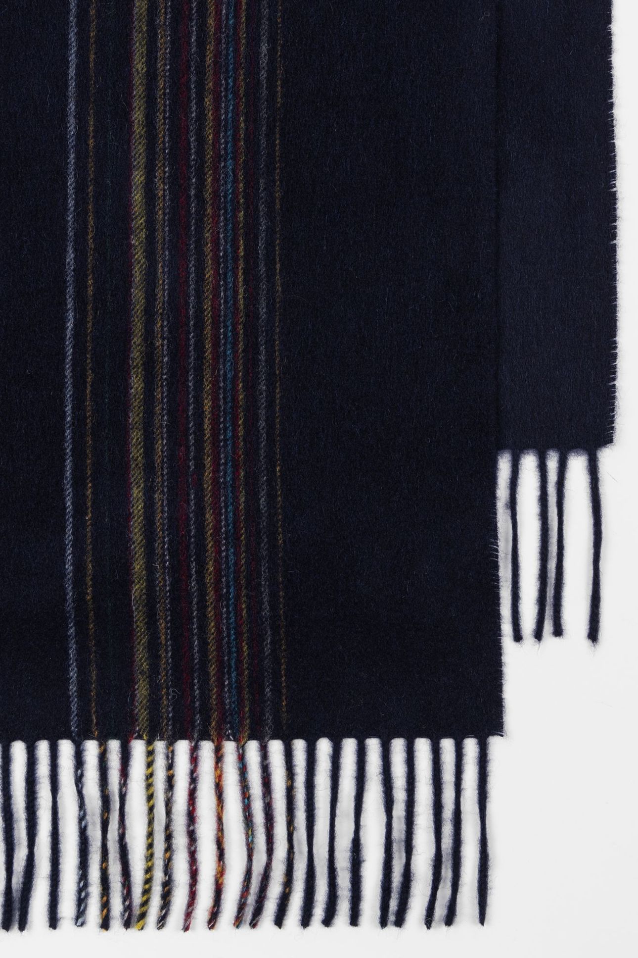 MEN SCARF OFFSET SIGNATR NAVY 2