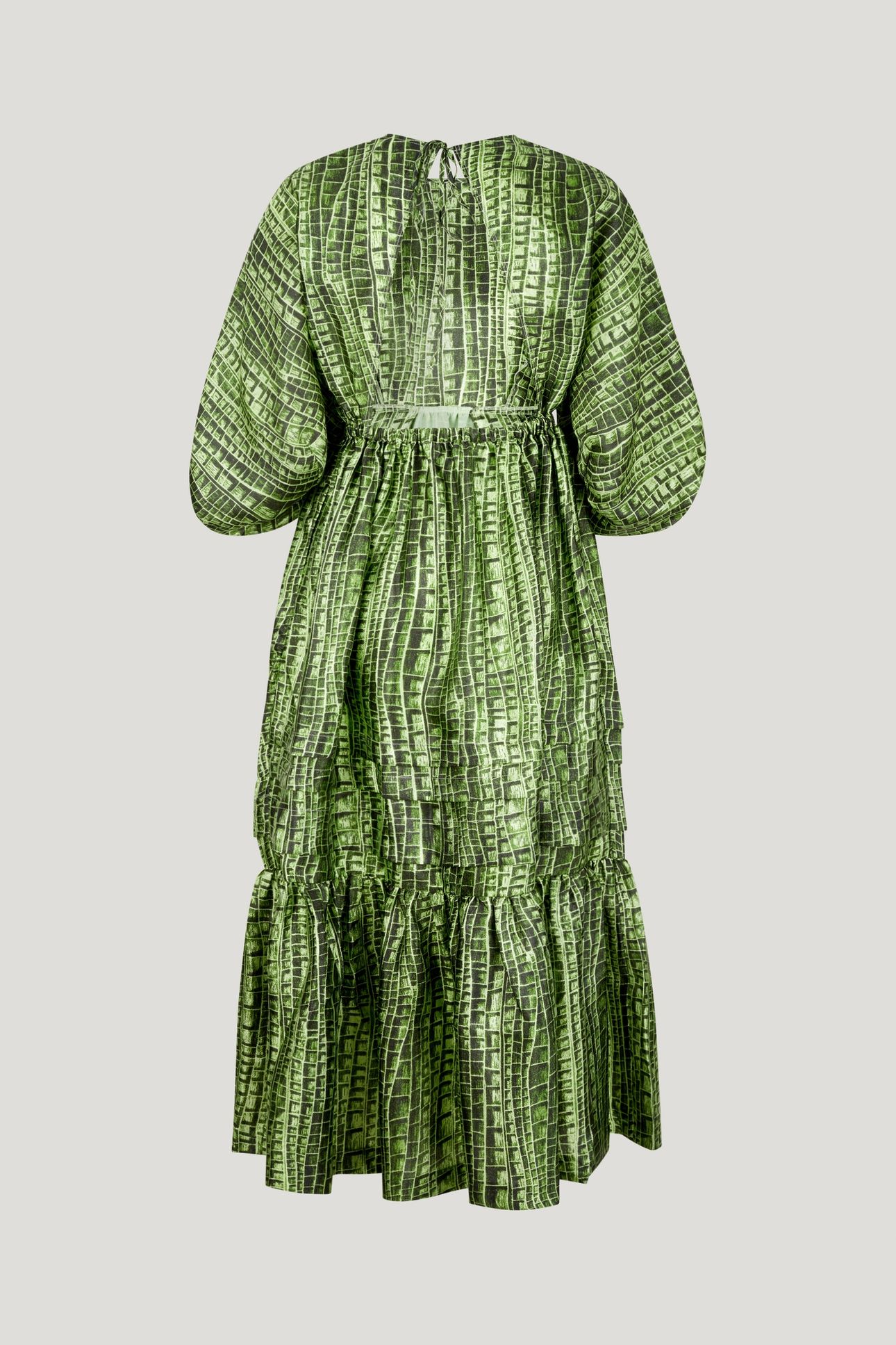 ADELINE DRESS GREEN REPTILE 4