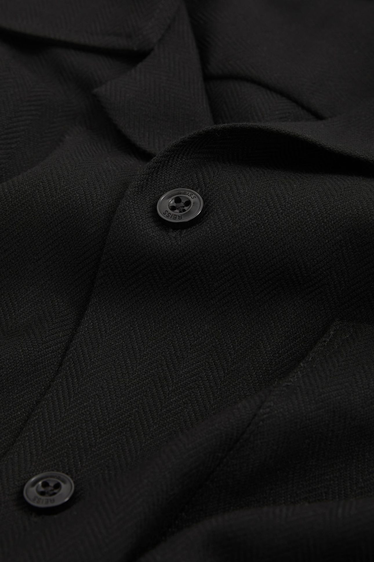 SS HERRINGBONE CUBAN SHIRT BLACK 5