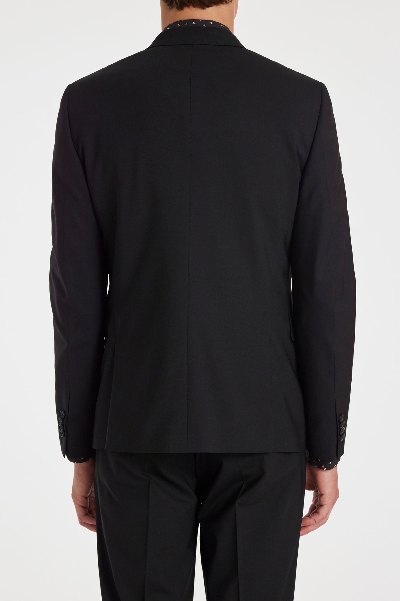 MENS SLIM FIT 2 BUTTON SUIT BLACK 3