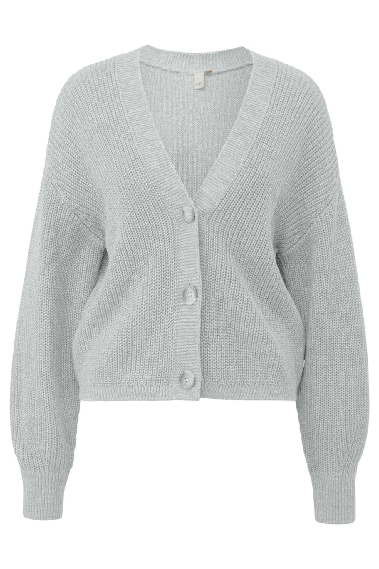 S.OLIVER-QS CARDIGAN GREY/BLACK 1