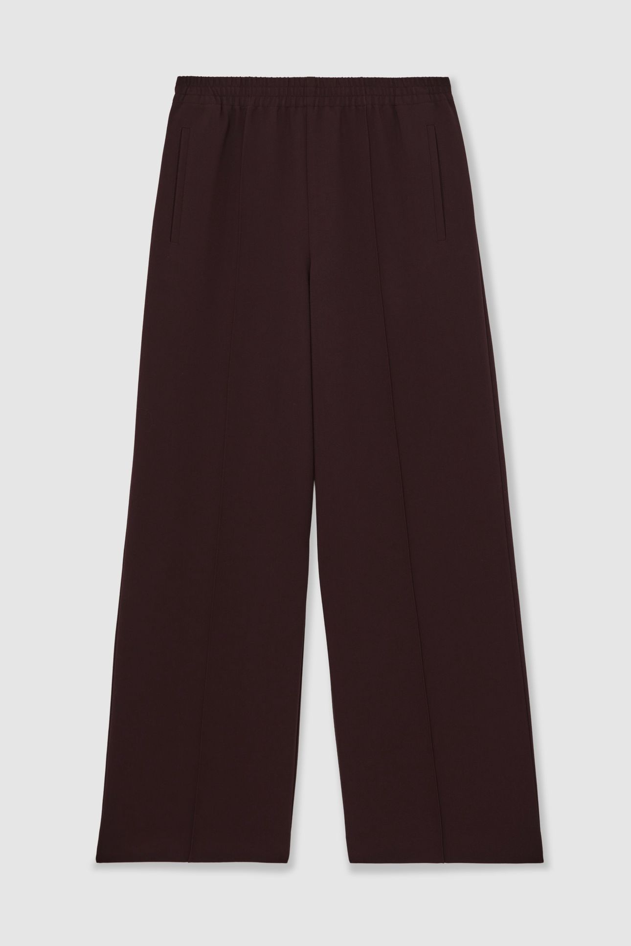 WIDE LEG TROUSER BURGUNDY 1