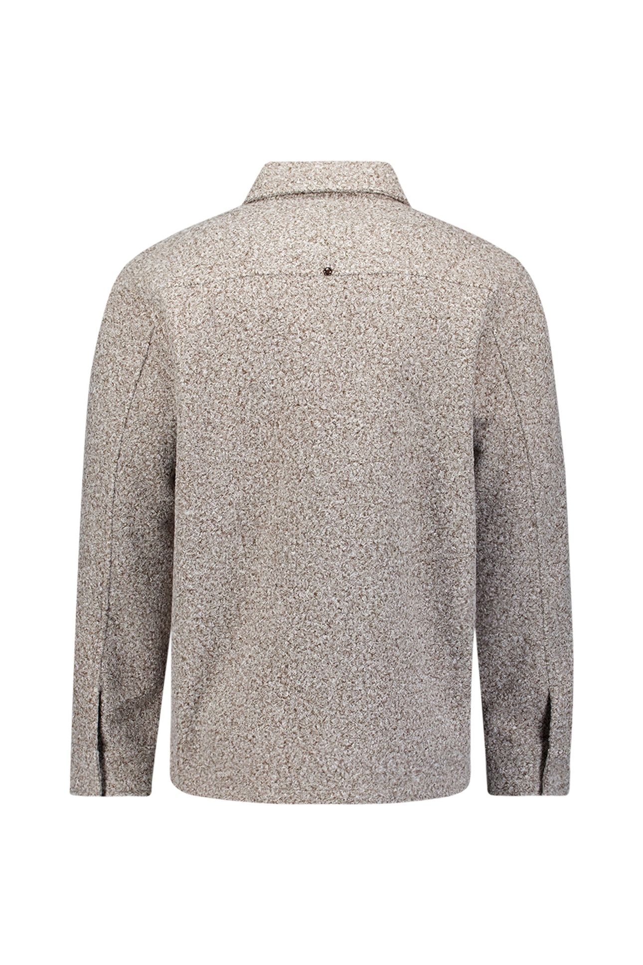 OVERSHIRT FULL ZIPPER BOUCLE SWEAT GREY MELANGE 6