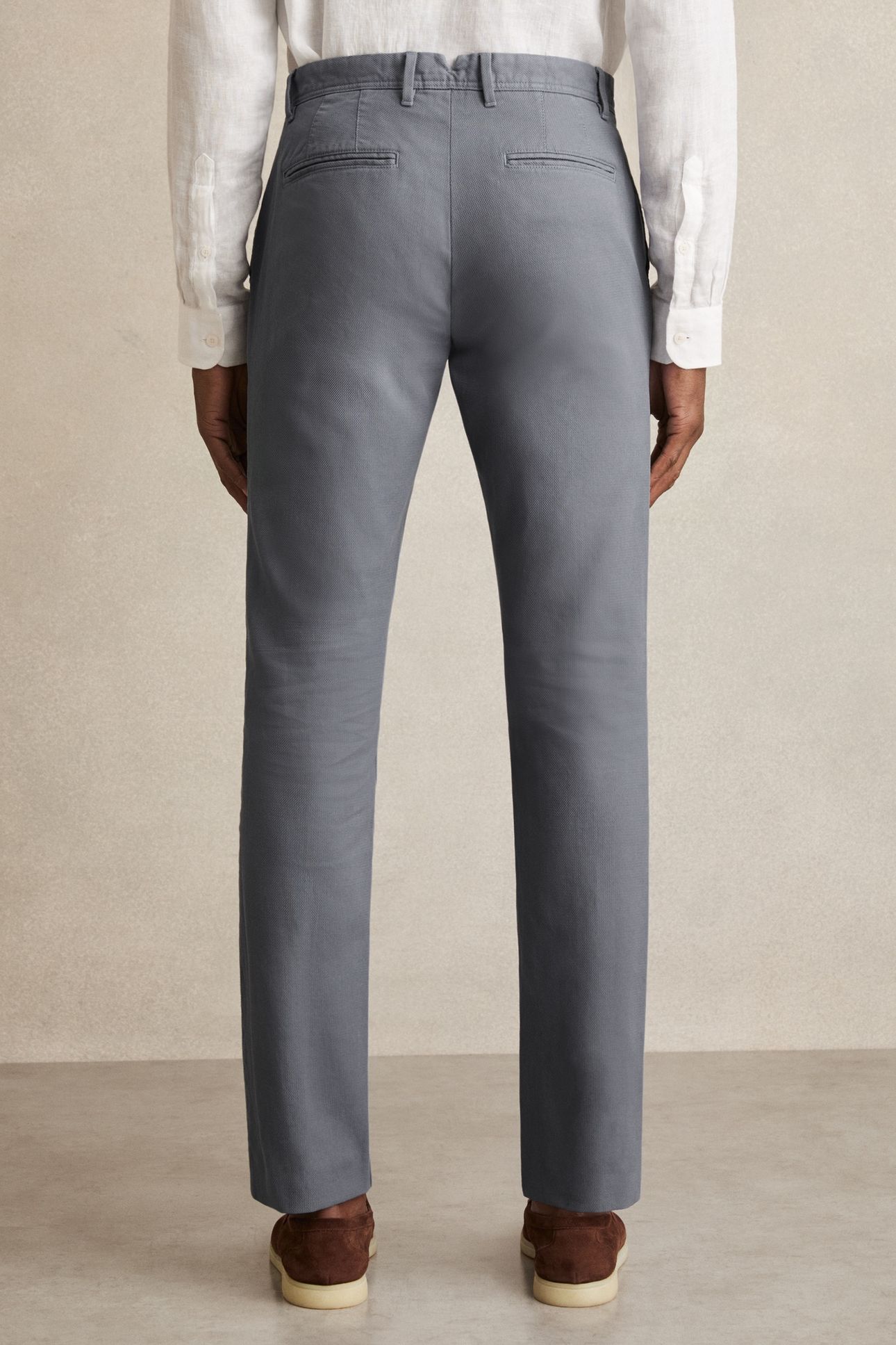 PIQUE CHINO TROUSER AIRFORCE BLUE 2