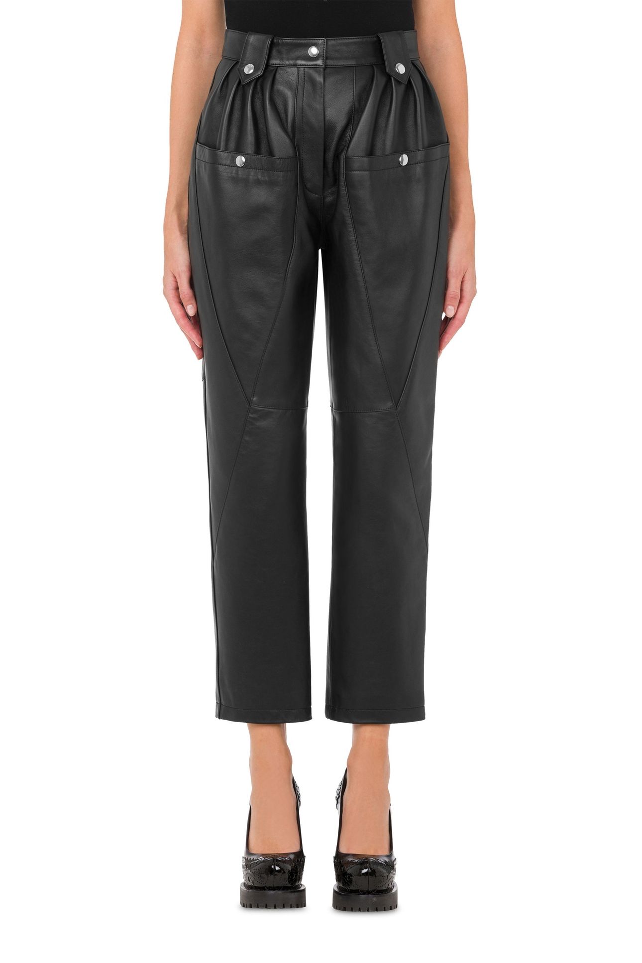 NAPPA LEATHER TROUSERS BLACK 1