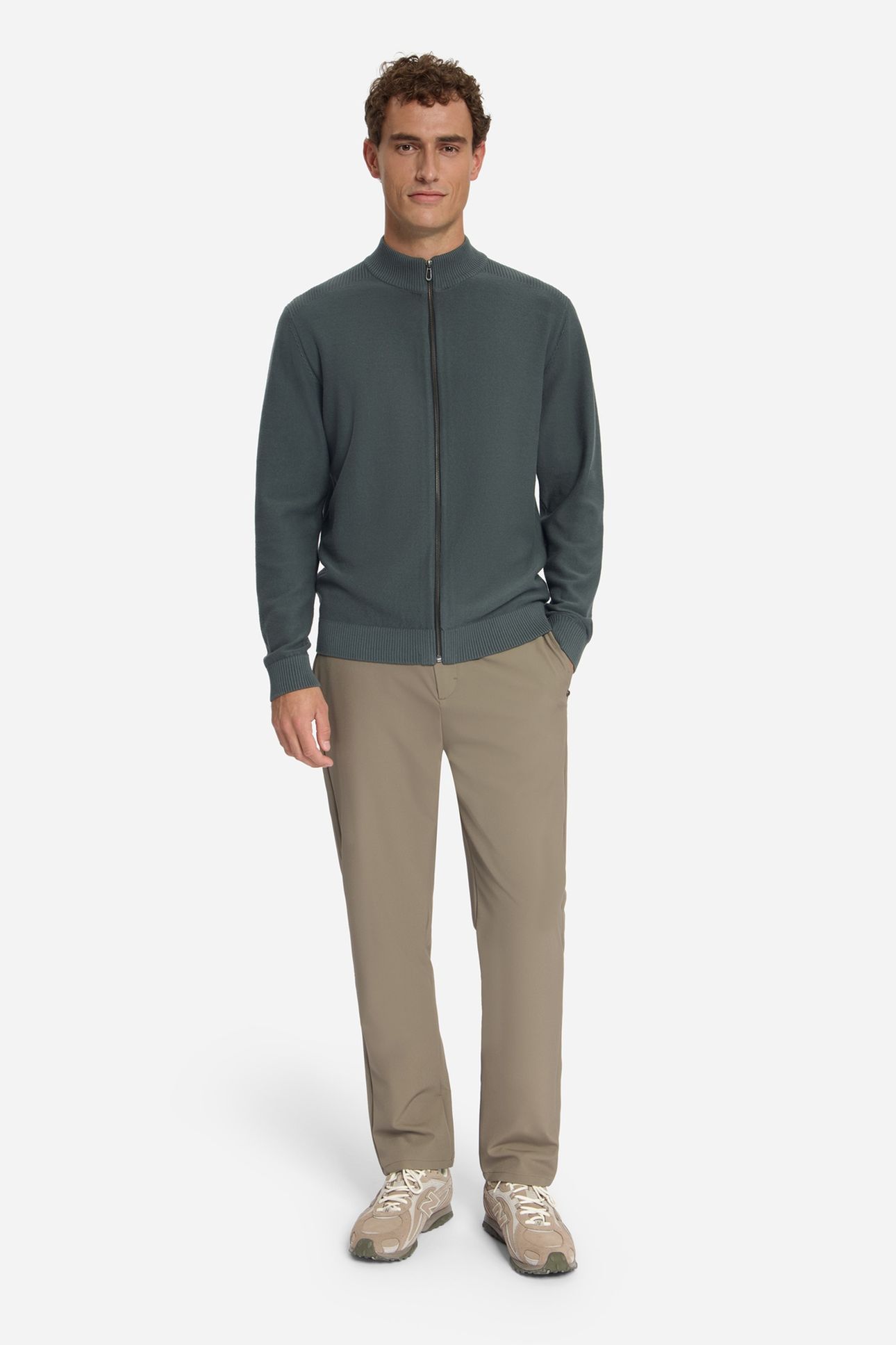 PULLOVER FULL ZIP SHOULDER DETAIL DARK STEEL 4