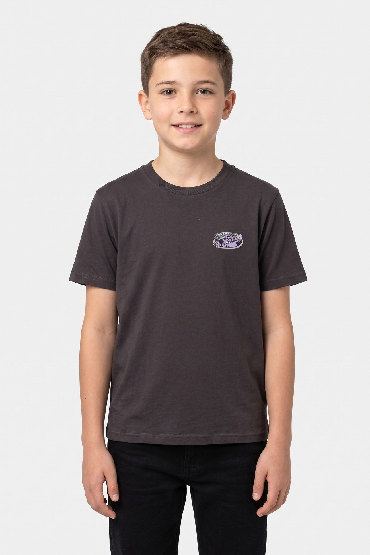 BOYS DOWNSIDE SS BLACK 1