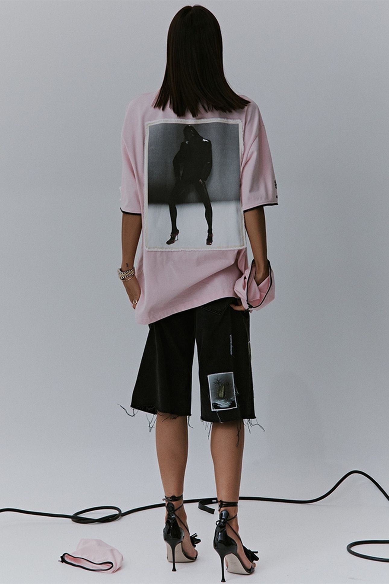 CHAYENNE SKATE TEE WIDE SLEEVE PINK 2