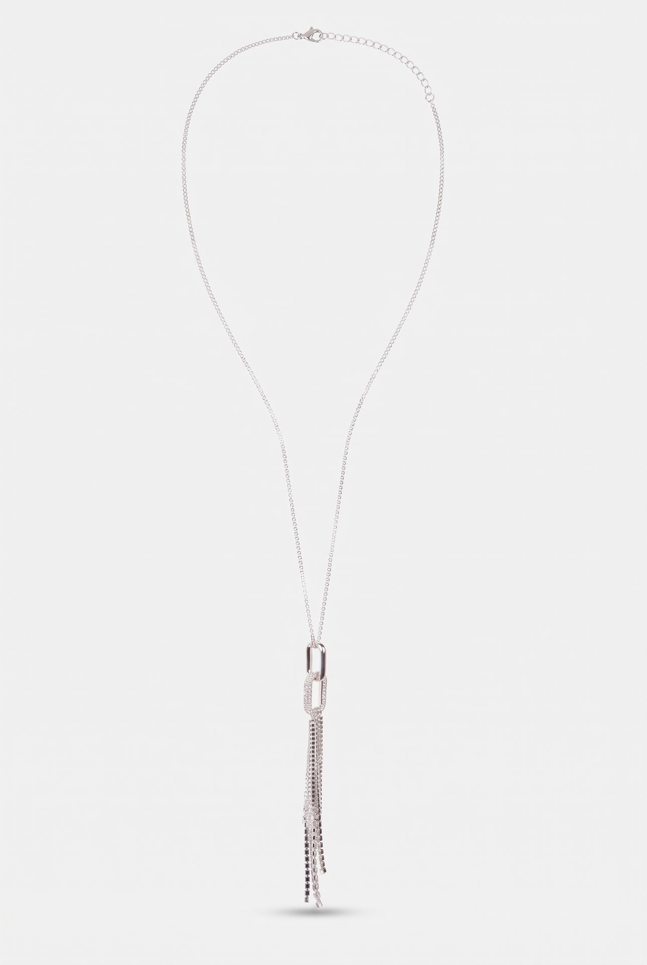 P BABETTE LONG NECKLACE SILVER 2