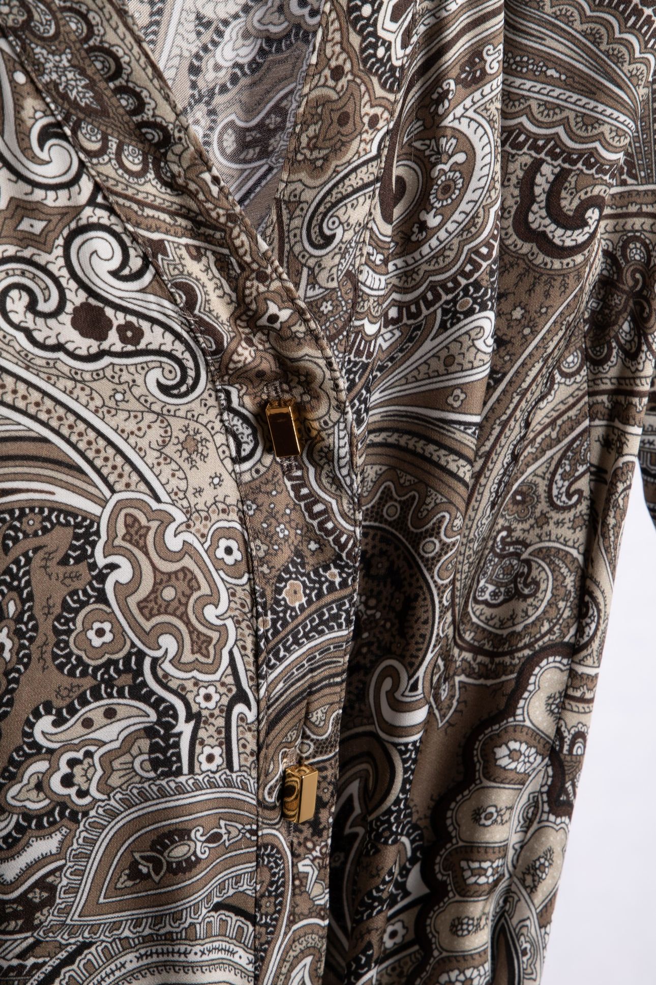 BRITNEY LS LONG DRES FLORAL PAISLEY TAUPE 4