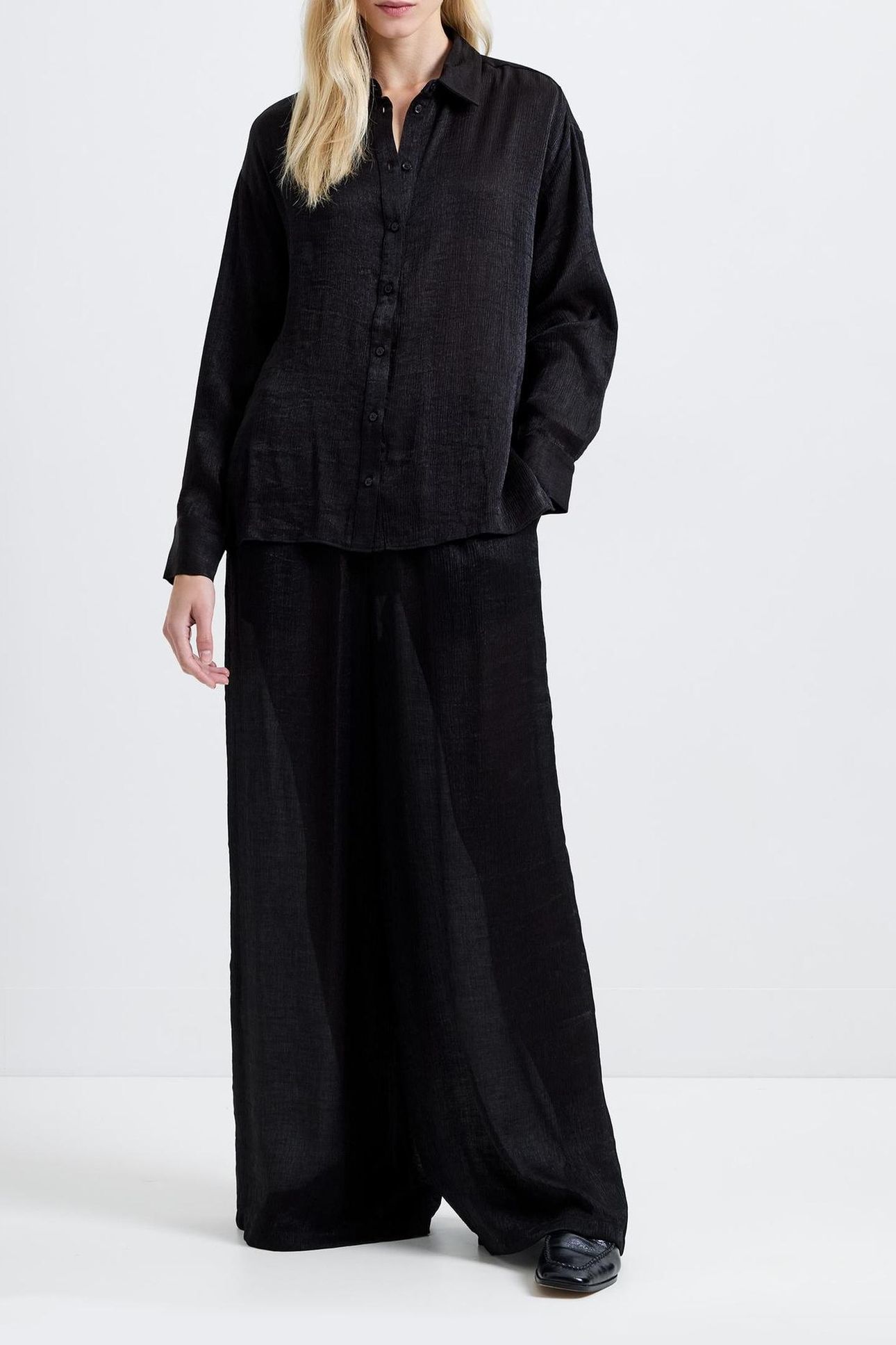TERRY CRINKLE TOP BLACK 1