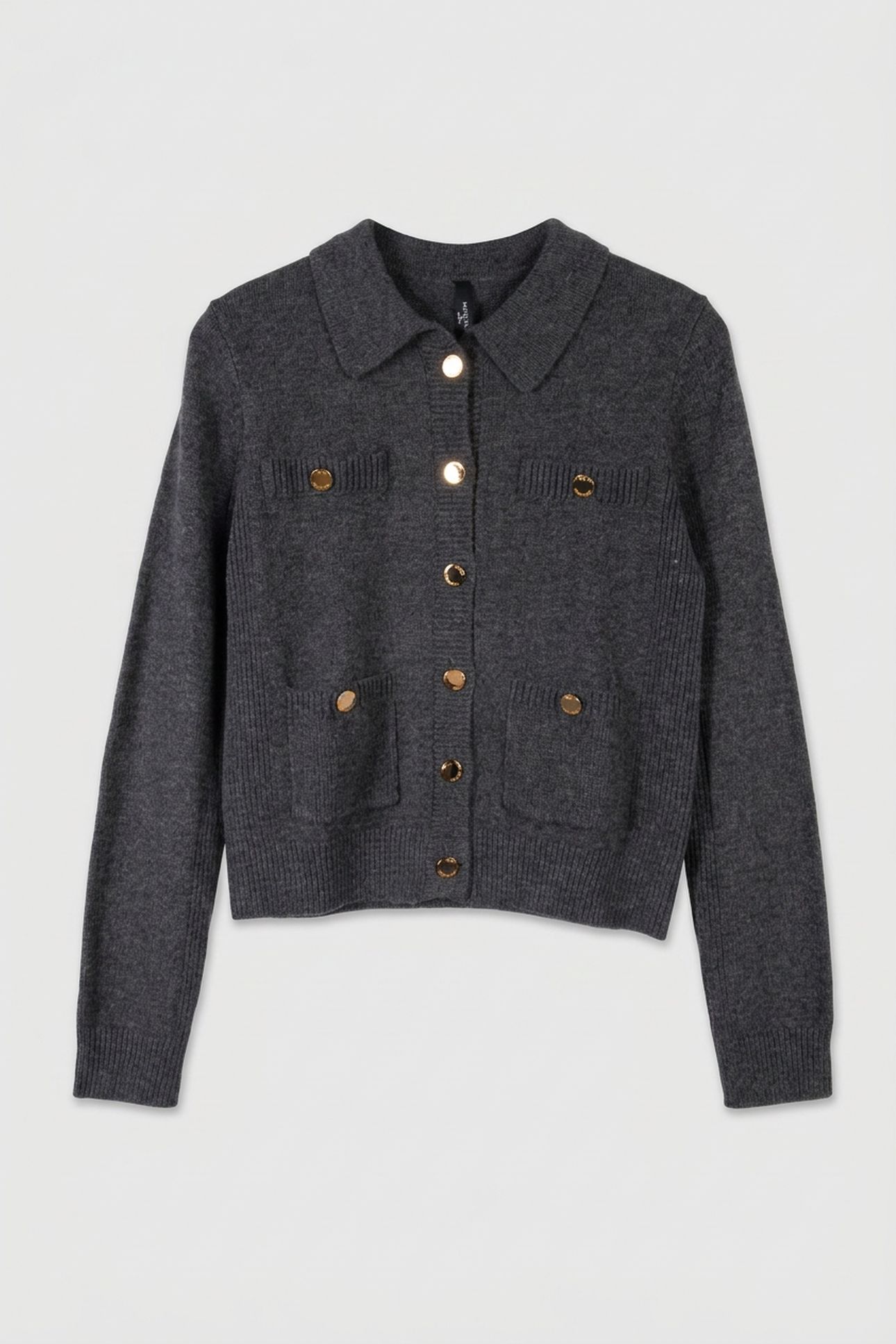 AFRAH LS POCKETS CAR DARK COAL HEATHER M9 3