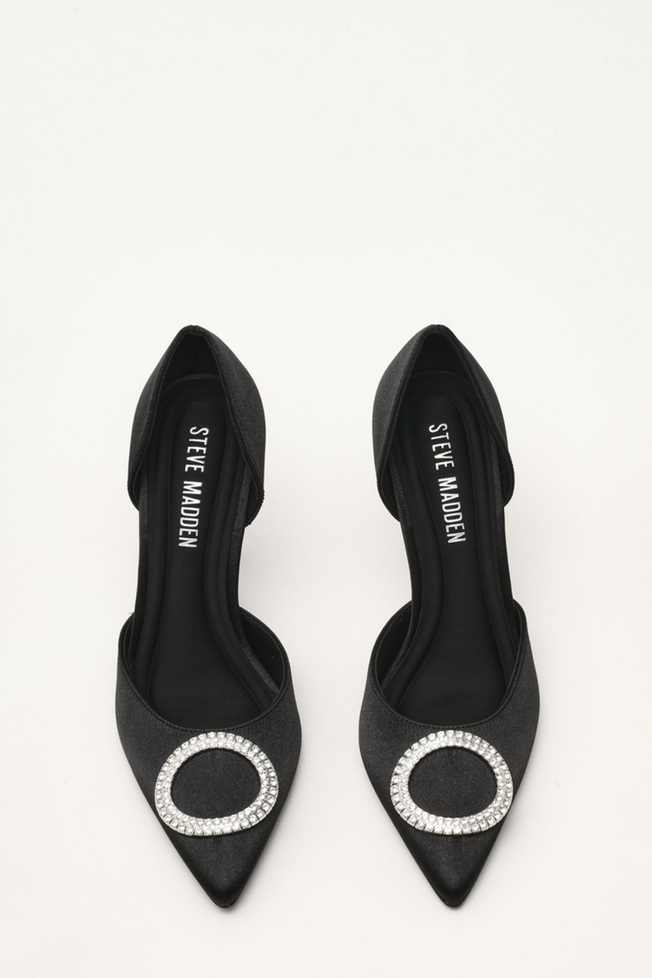 SPARKLING PUMPS BLACK SATIN 4
