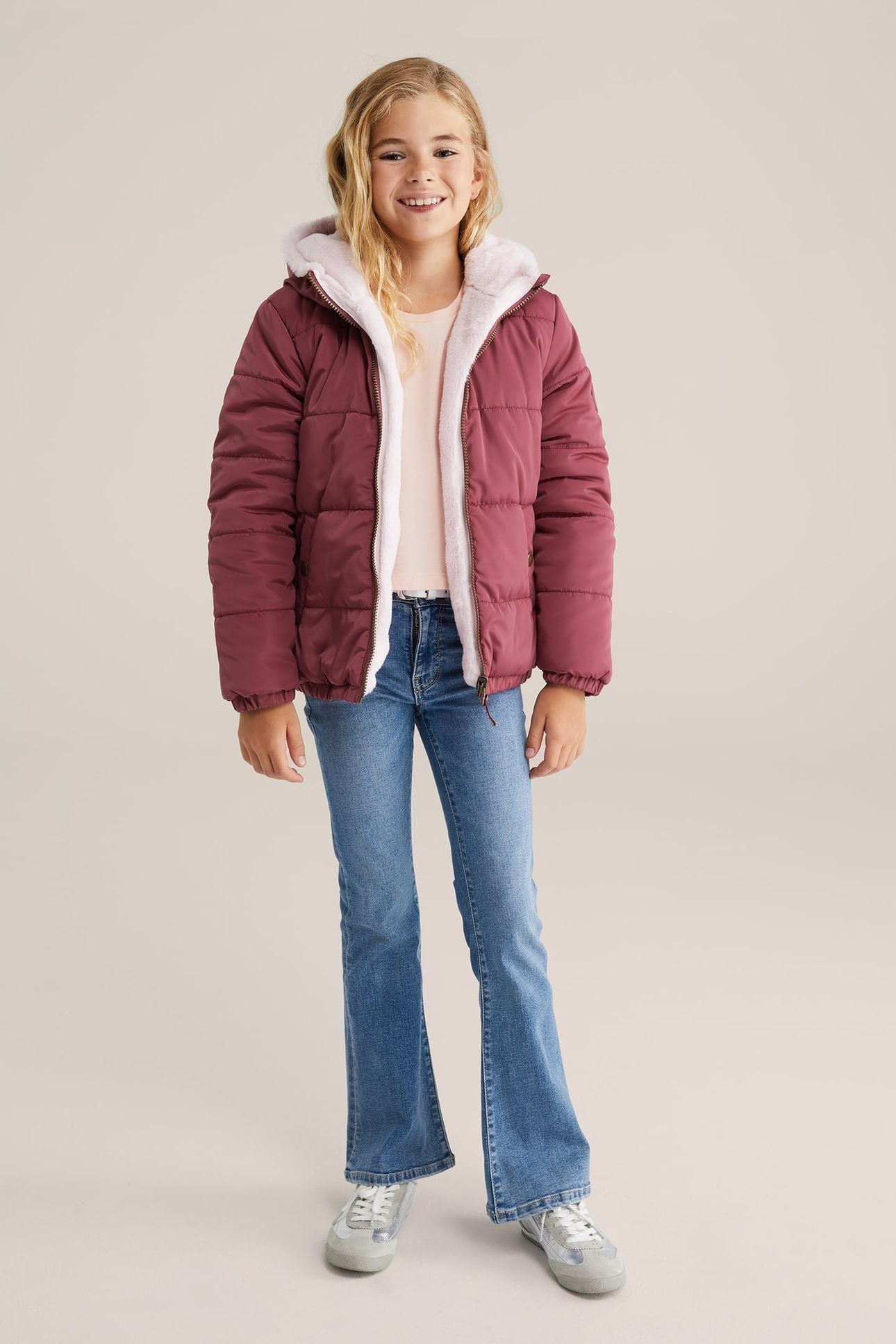 JACKET REVERSIBLE BOMBER OLD ROSE 2