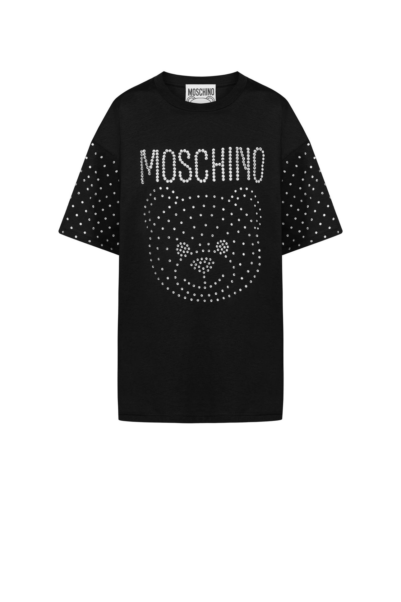 CRYSTAL TEDDY ORGANIC JERSEY T-SHIRT BLACK 3