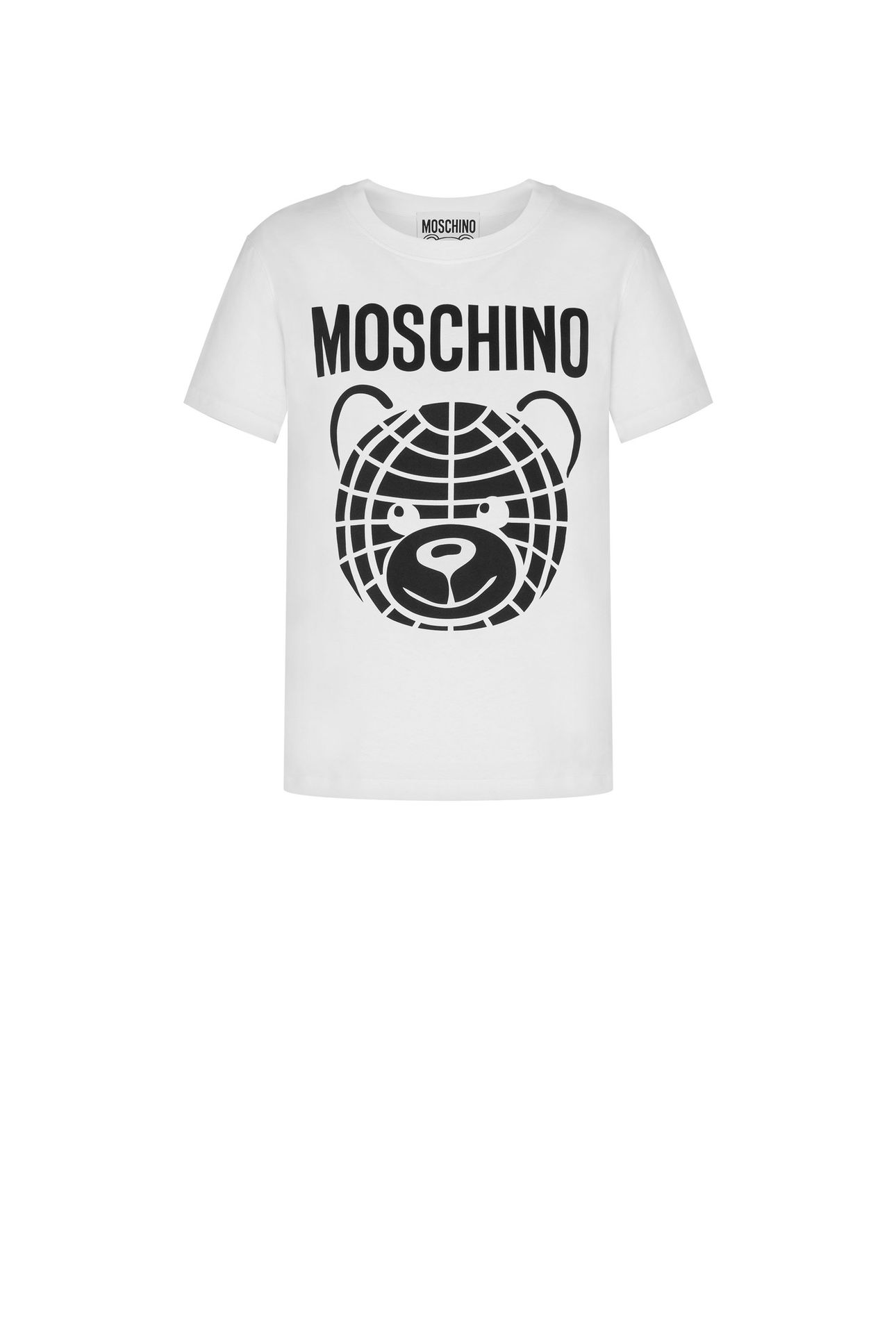 MOSCHINO TEDDY BEAR ORGANIC JERSEY T-SHIRT WHITE 3