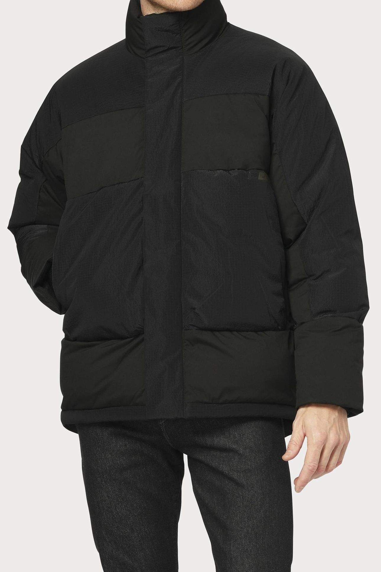 MENS FIBRE DOWN PUFFER JACKET BLACK 3