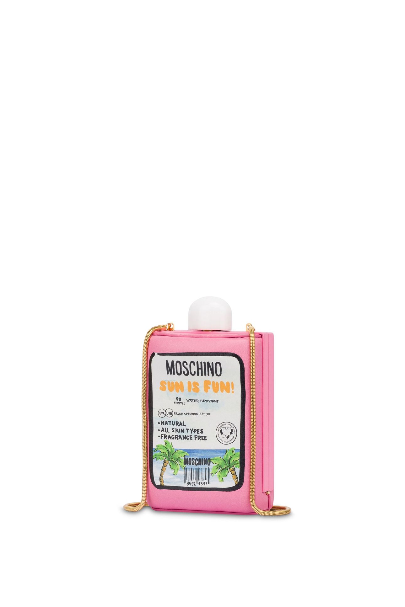 SUNSCREEN BAG IN PADDED NAPPA LEATHER PINK 4