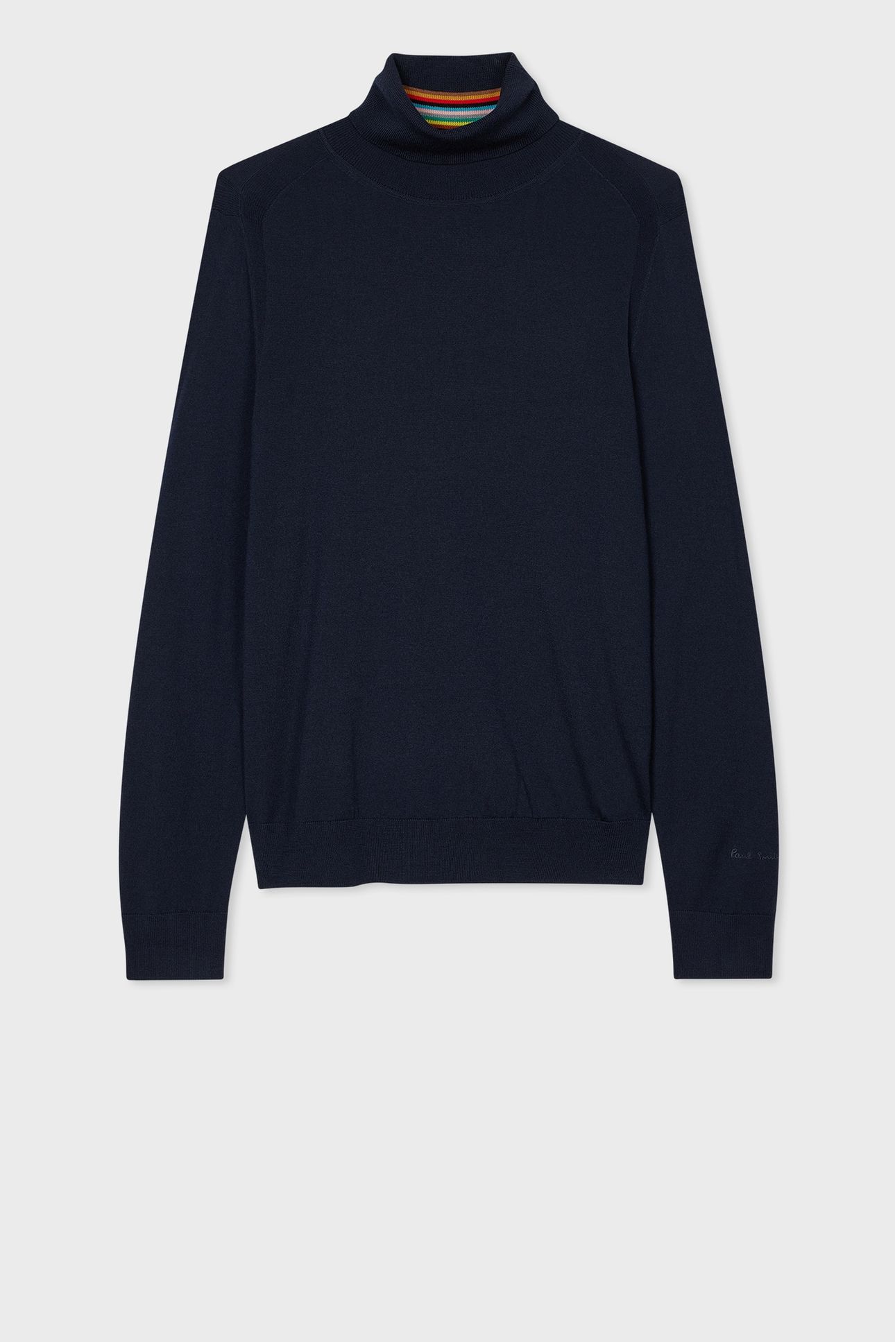 MENS SWEATER ROLL NECK VERY DARK NAVY 1