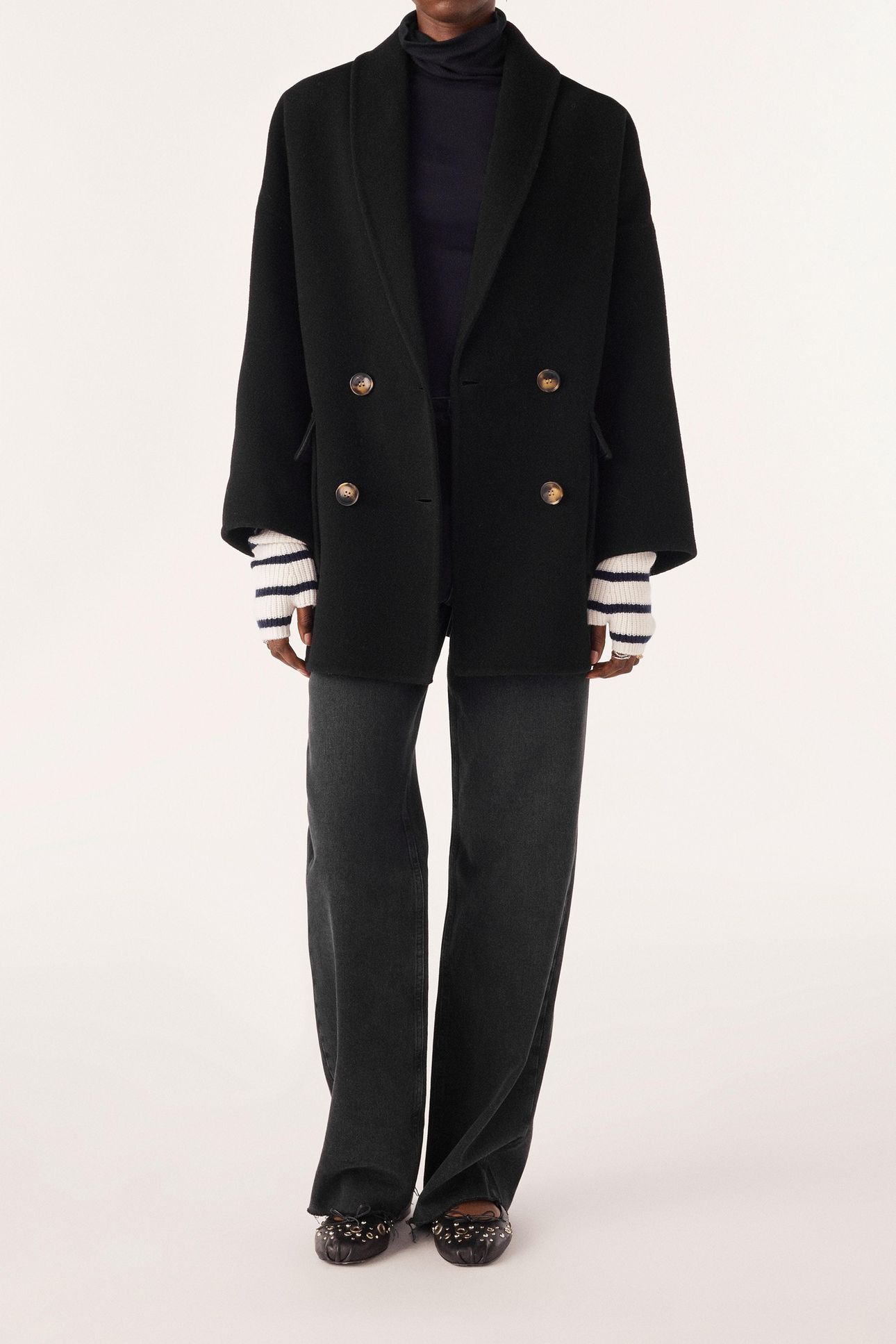 MID-LENGTH COAT BLACK 1