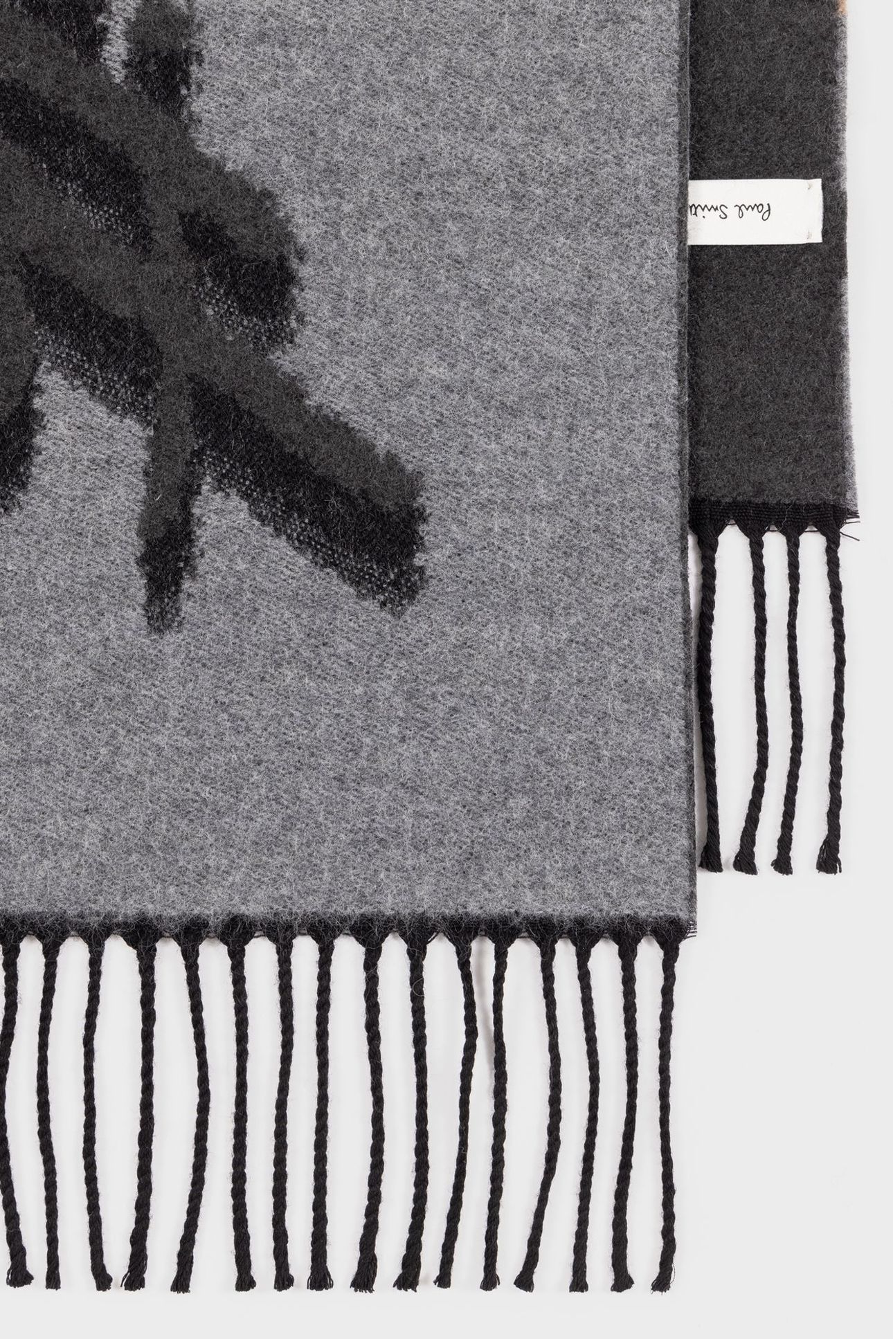 MEN SCARF LOGO JACQUARD SLATE 2
