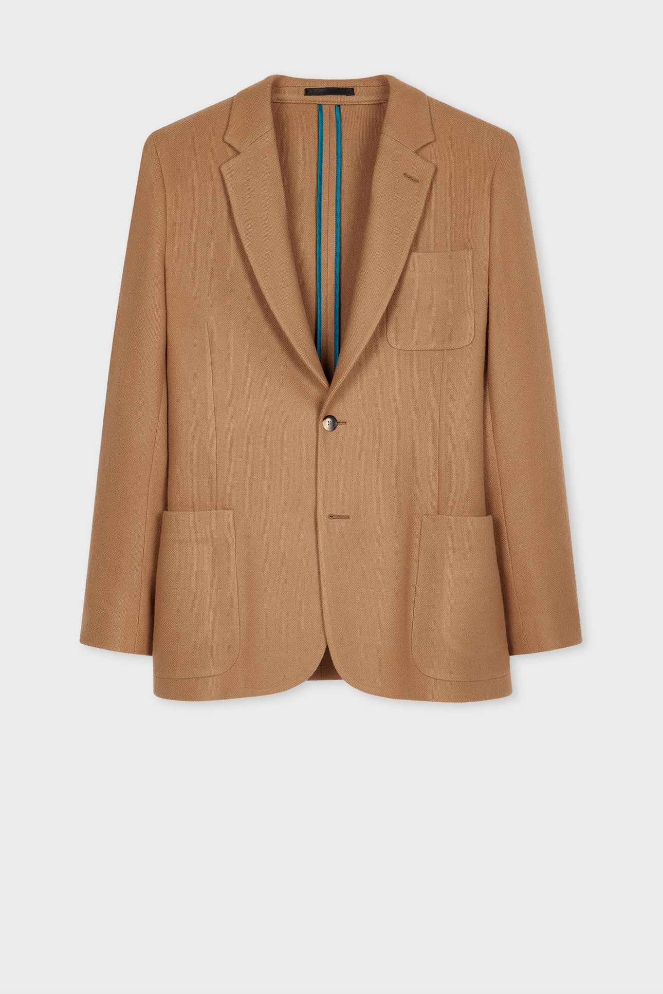 MENS 2 BUTTON JACKET CAMEL 1