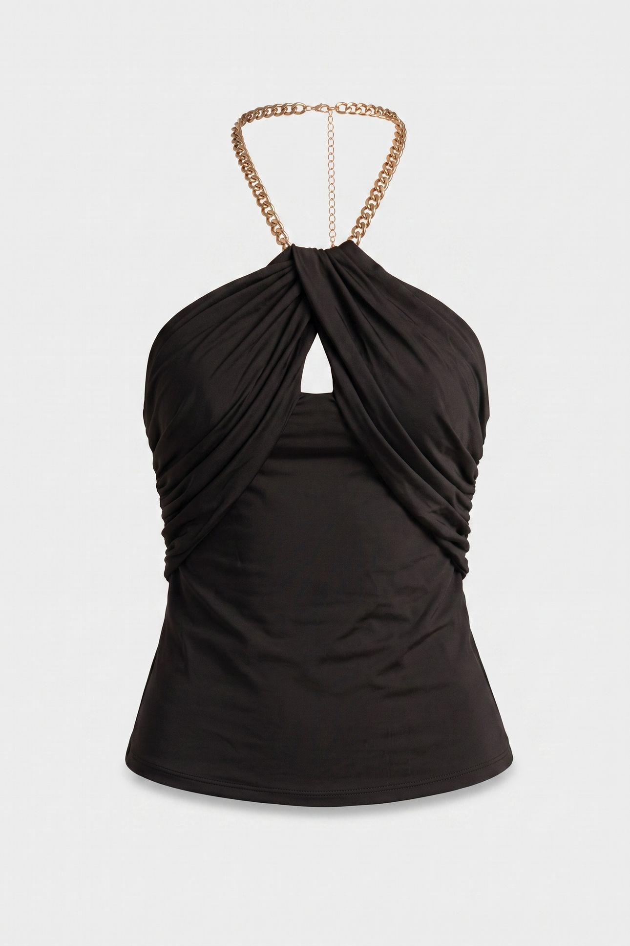 ALVA HALTER NECK CHA JET BLACK A996 3