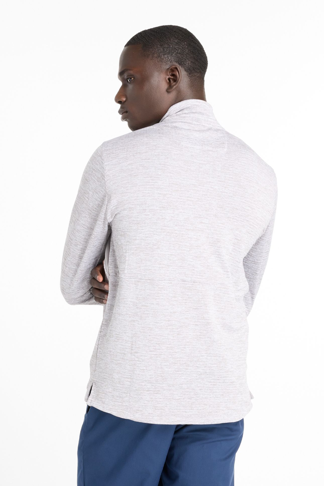 RC ESSENTIAL HEAT GRID 1/2 ZIP ATHLETIC GREY 6
