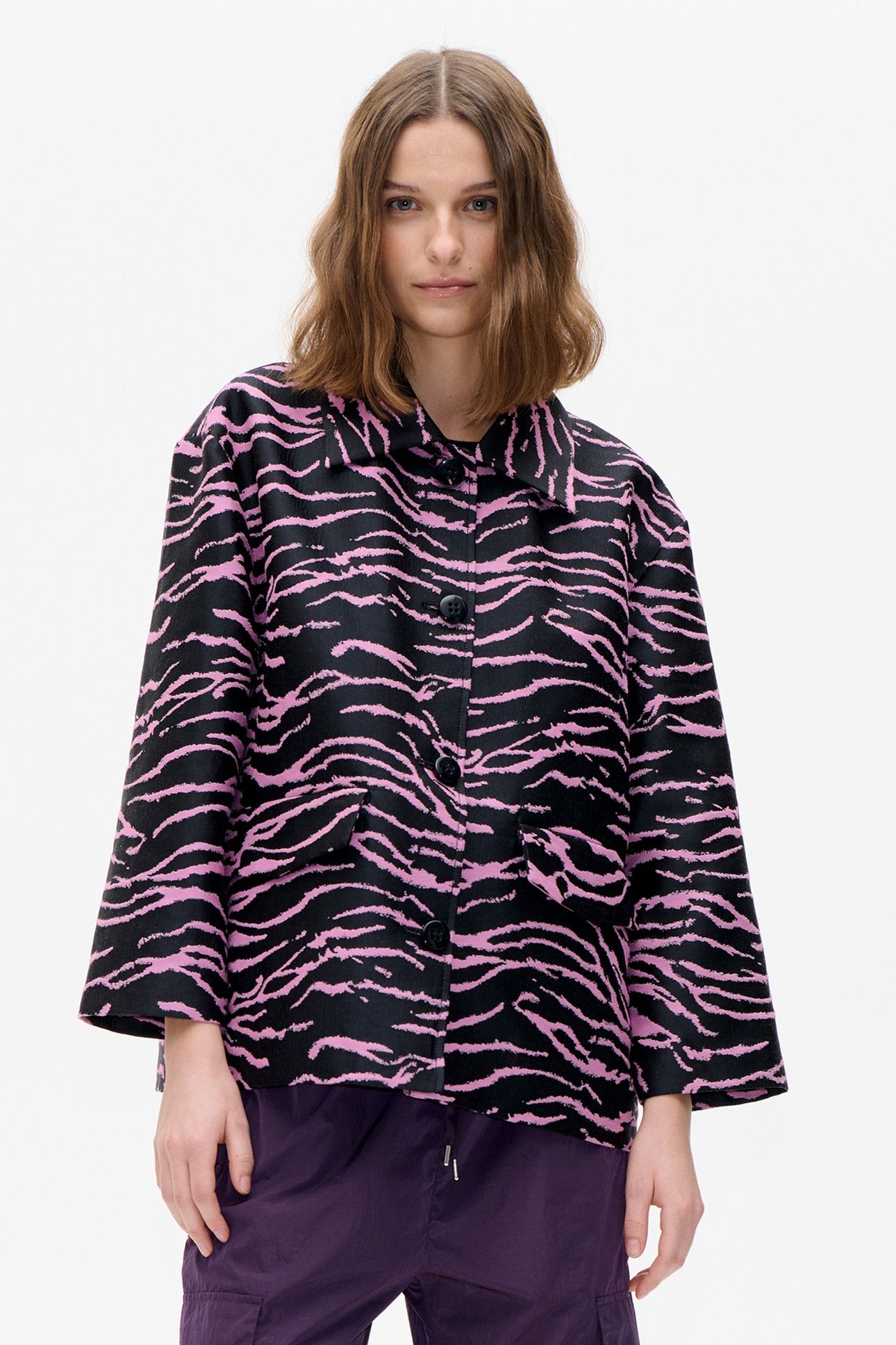 BETINA JACKET MAUVE ORCHID ZEBRA 2