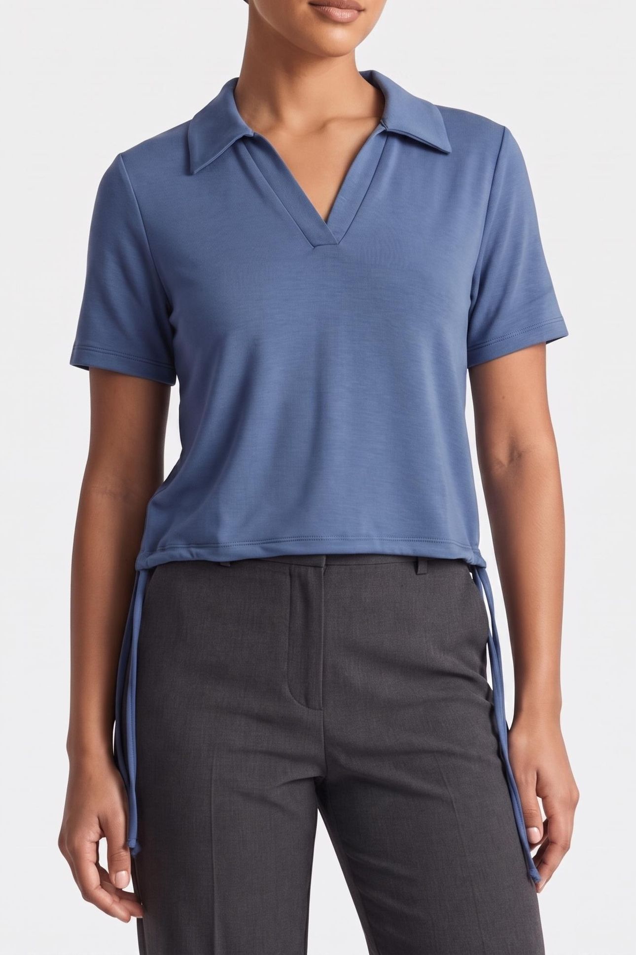 POLO S/S TEE SLATE BLUE 1