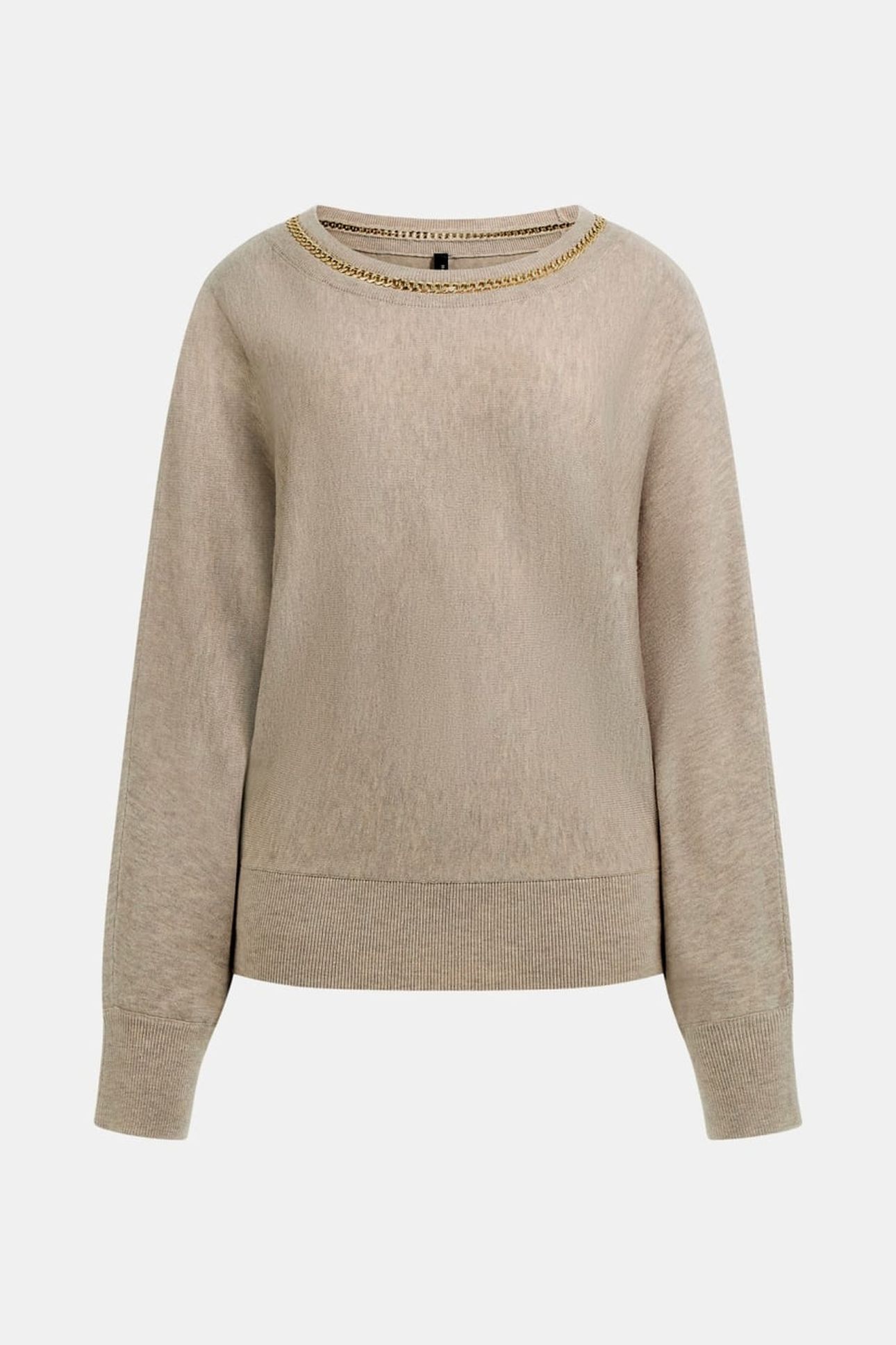ABEL CN DOLMAN SLEEV VELVET TAUPE MULTI 5
