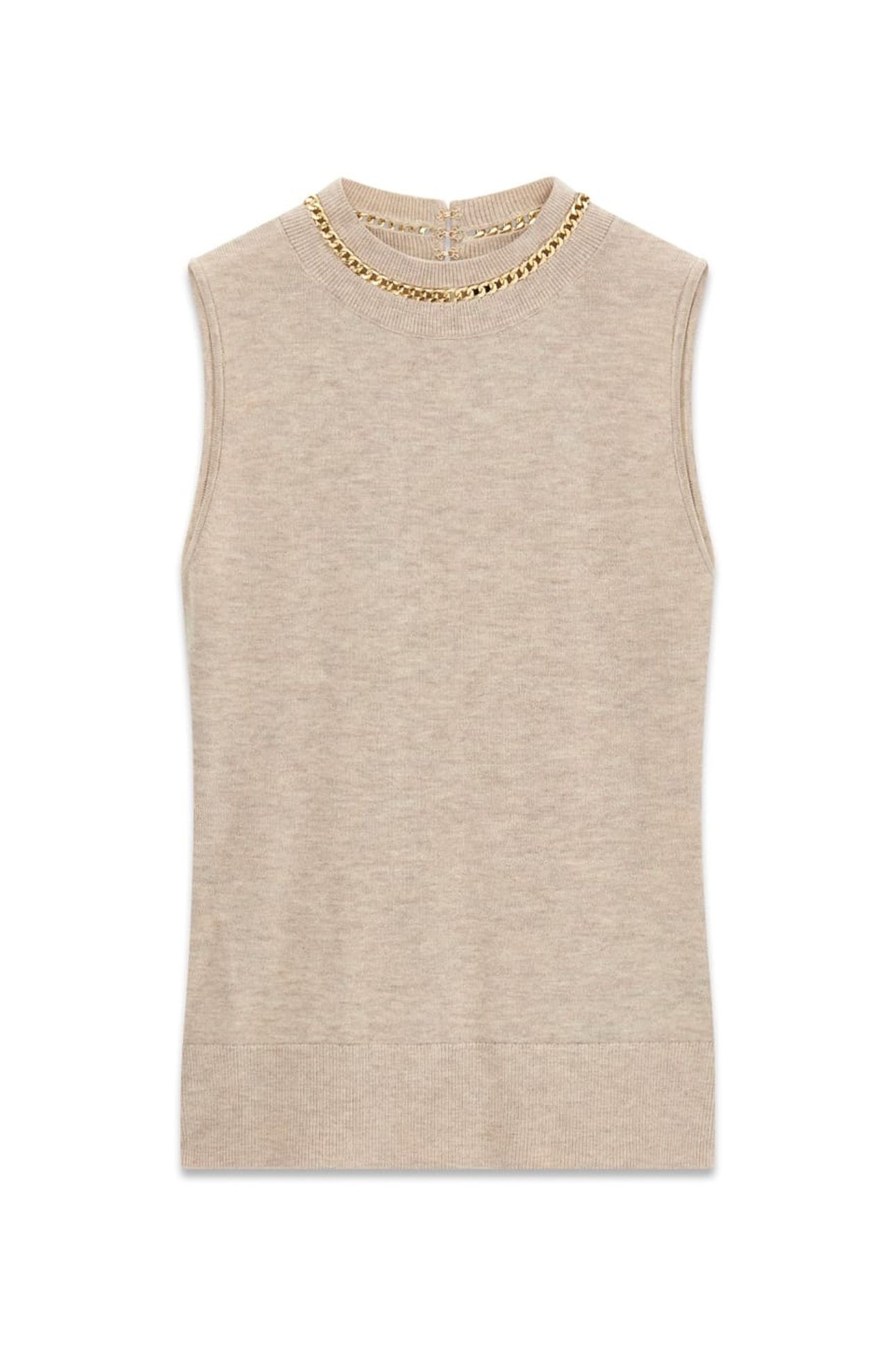 ABEL CN SL TOP CHAIN VELVET TAUPE MULTI 4