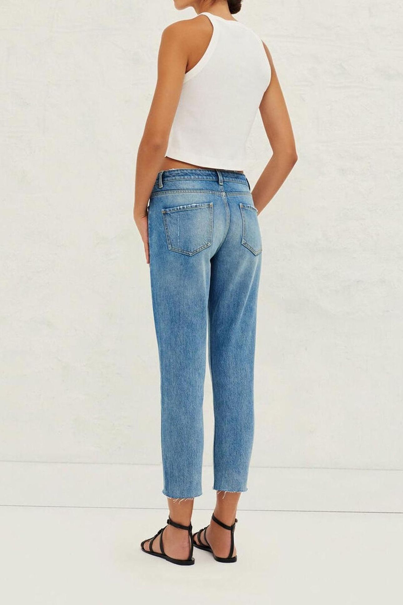 STRAIGHT TROUSERS LIGHTUSEDBLUE 2