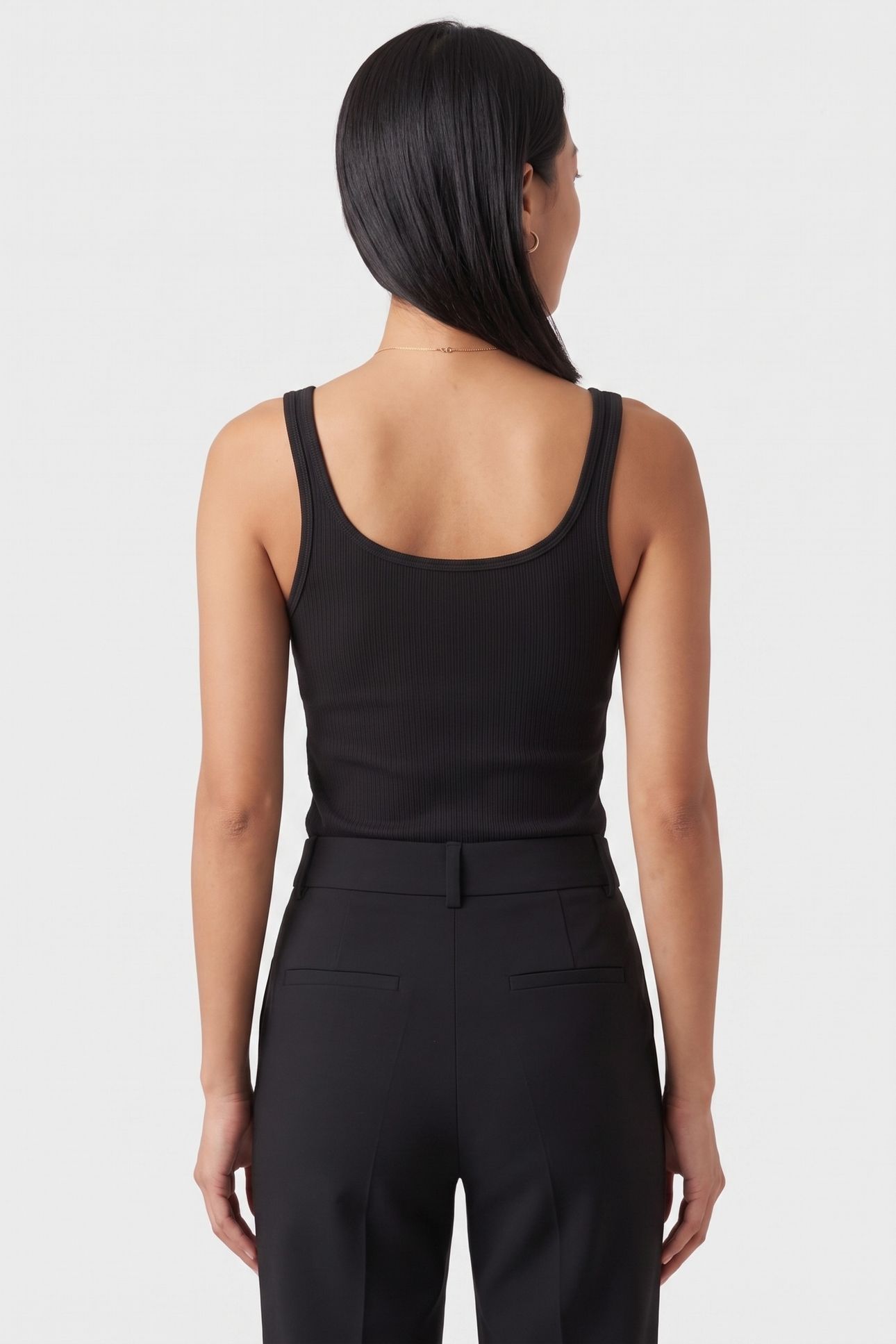INGE CO RIB TANK BLACK 2