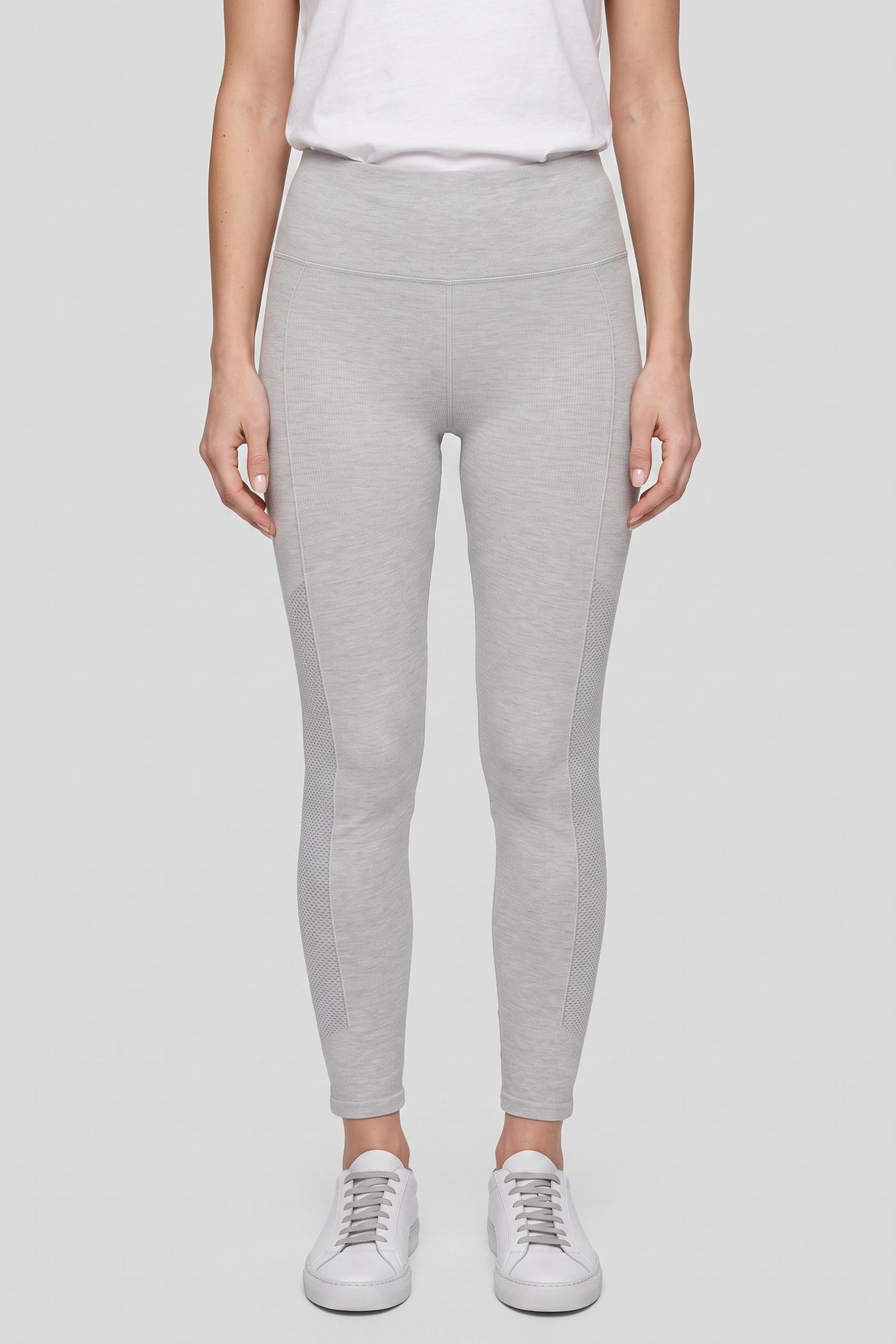 SYNC HIGH-WAISTED PERFORATED 7/8 LIGHT GREY HEATHER 4