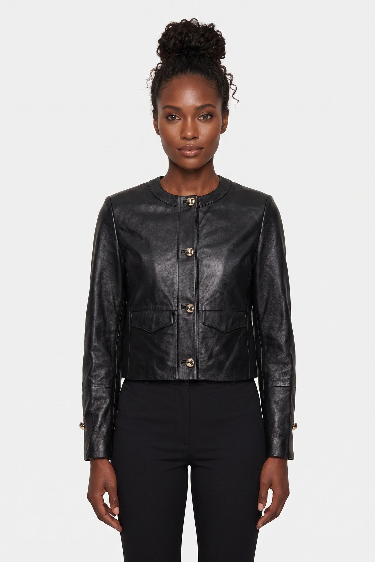 ST ORLA LEATHER JACKET BLACK 1