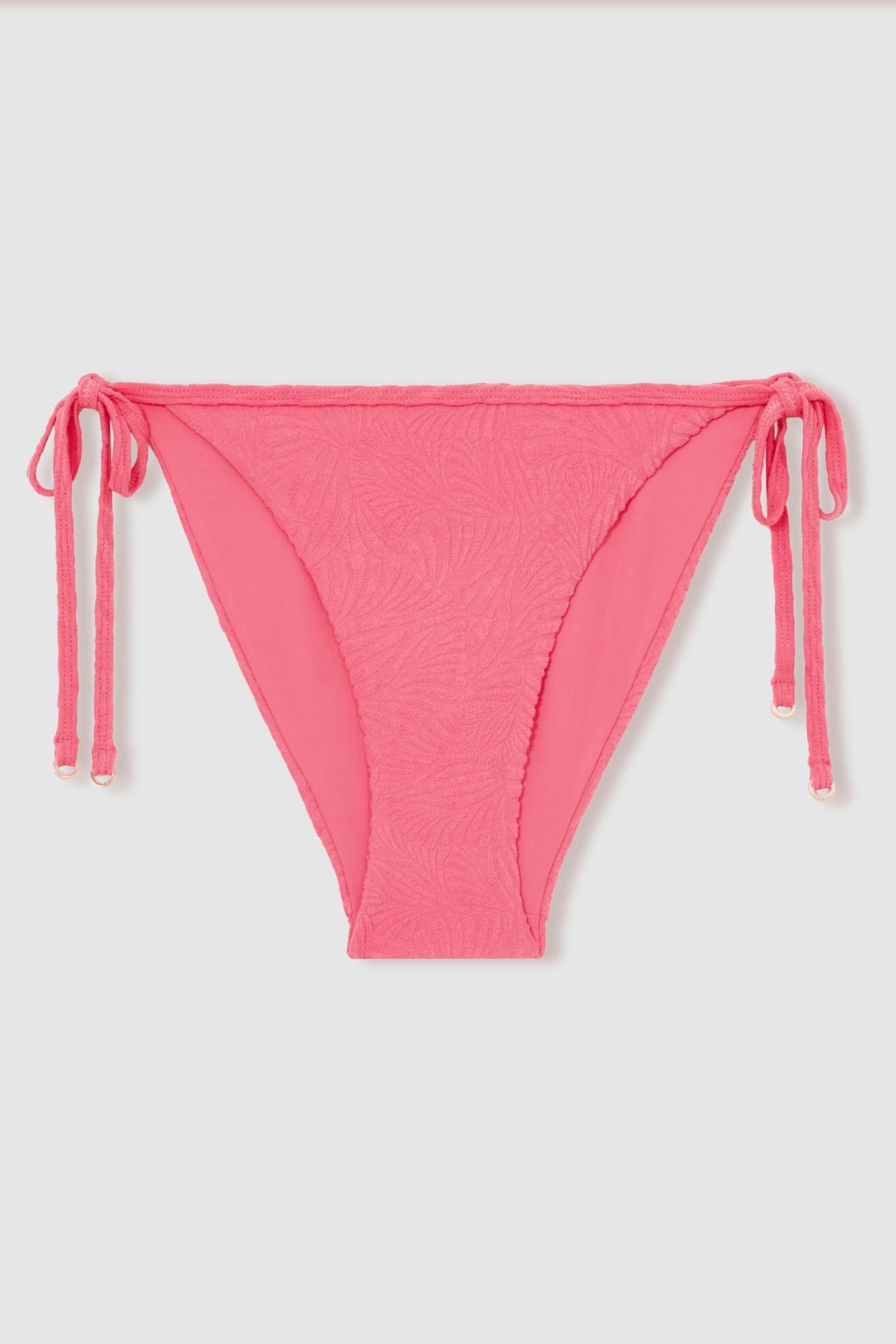 TIE SIDE BIKINI BOTTOM CORAL PINK 3