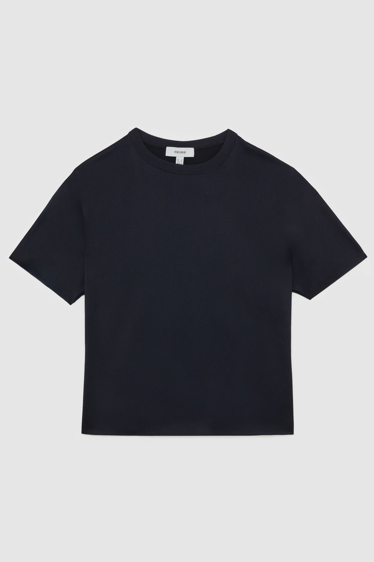 SILK SHORTSLEEVE TOP NAVY 5