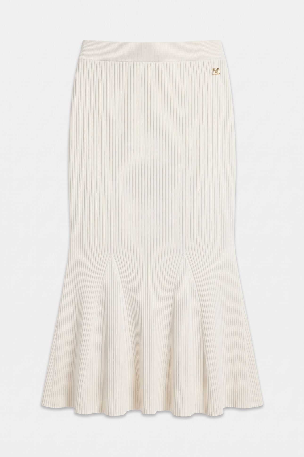 AGATHE FLARE SKIRT S MACADAMIA 3